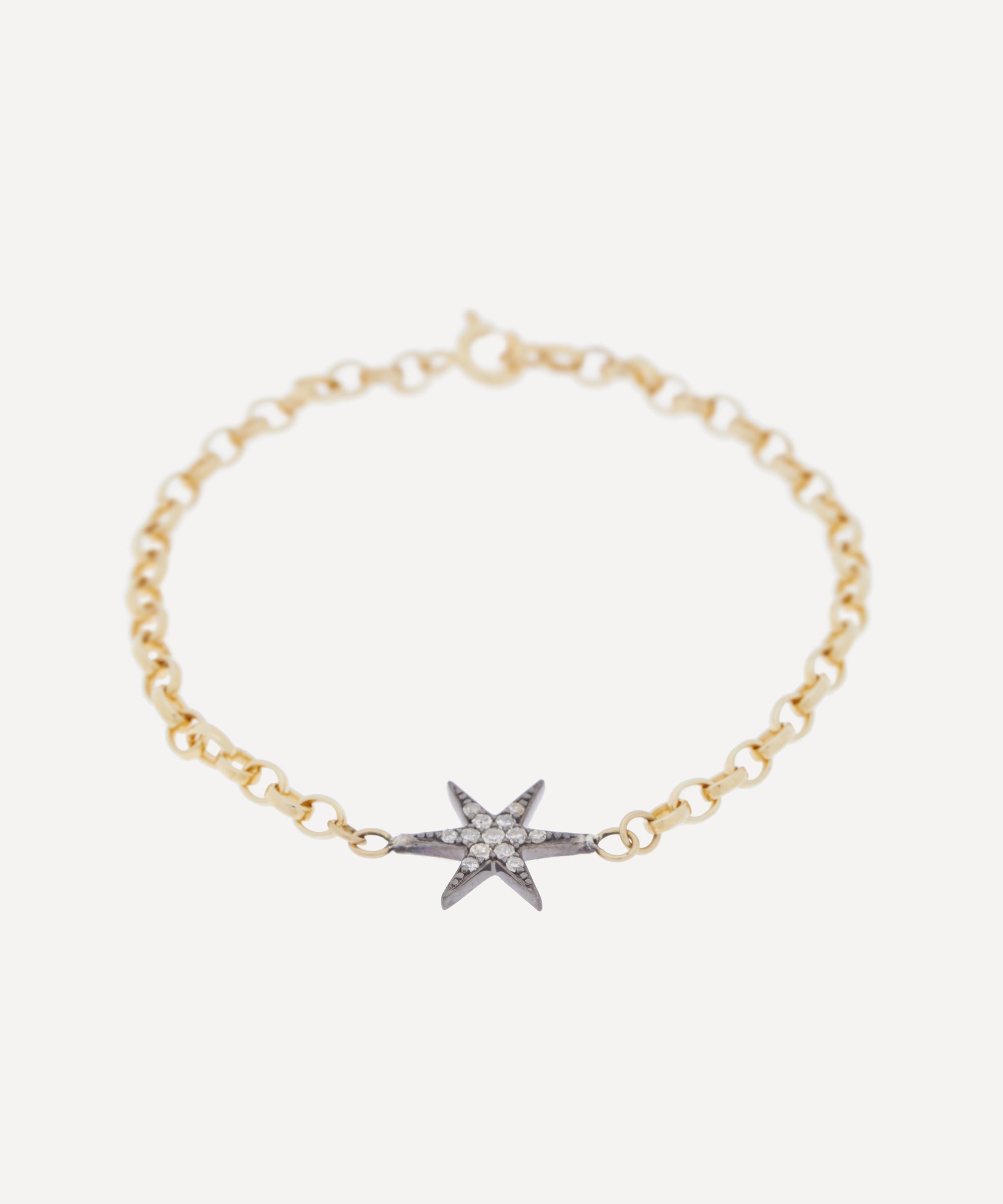 KIRSTIE LE MARQUE KIRSTIE LE MARQUE GOLD-PLATED DIAMOND COSMIC STAR BRACELET 