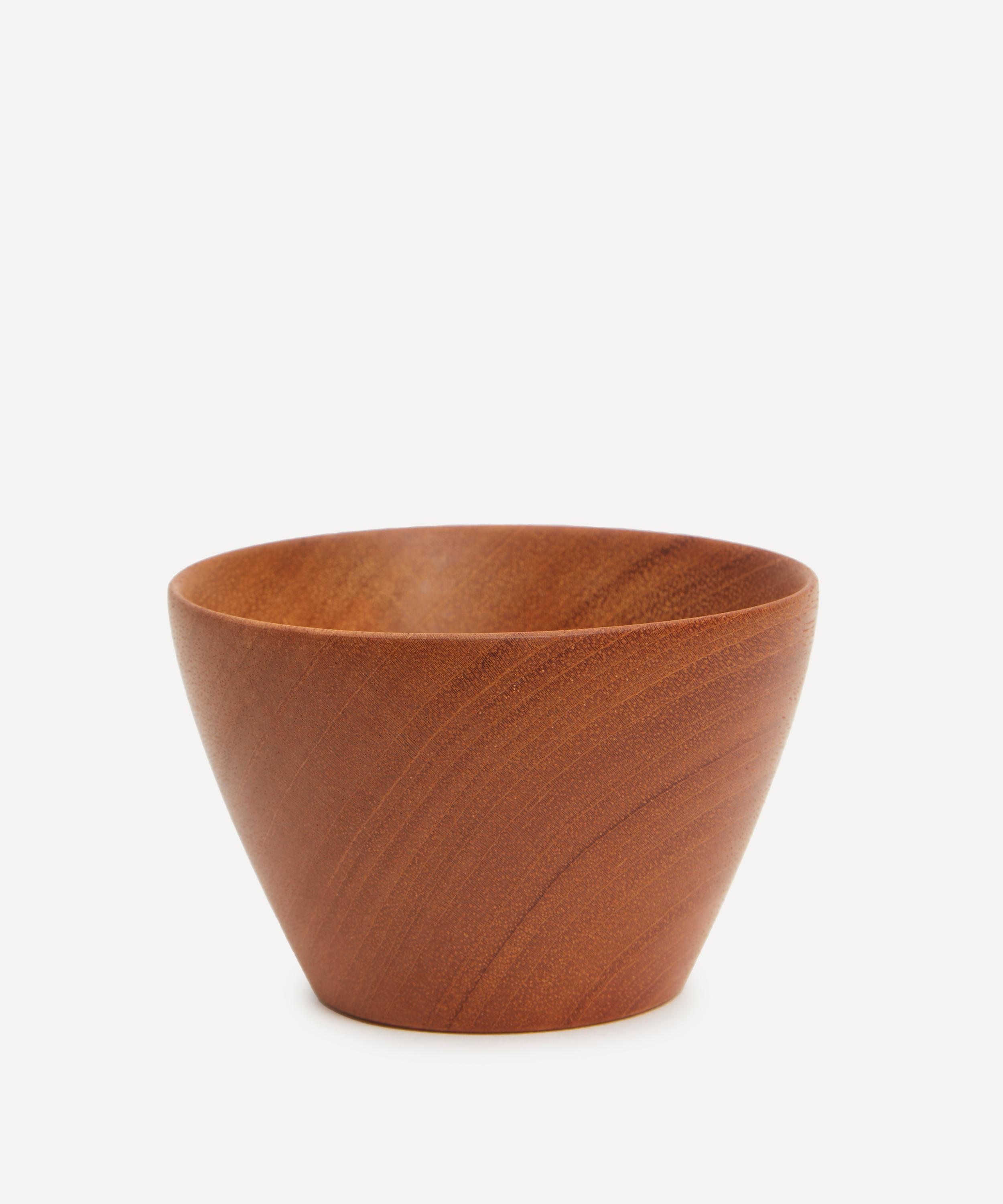 Shop Itza Wood Taper Mini Bowl Candle Holder