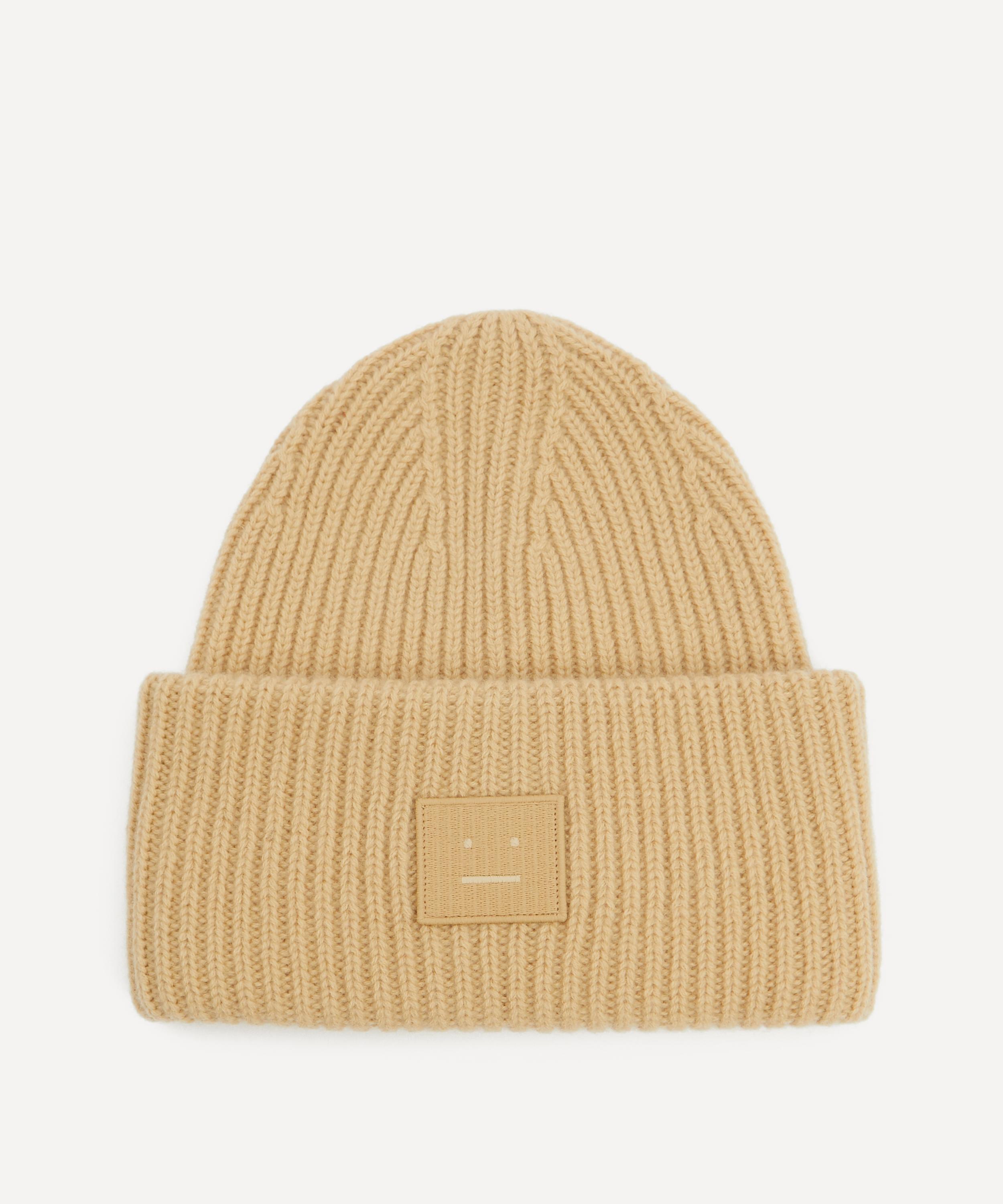 Acne Studios Women's Face Logo Beanie Hat