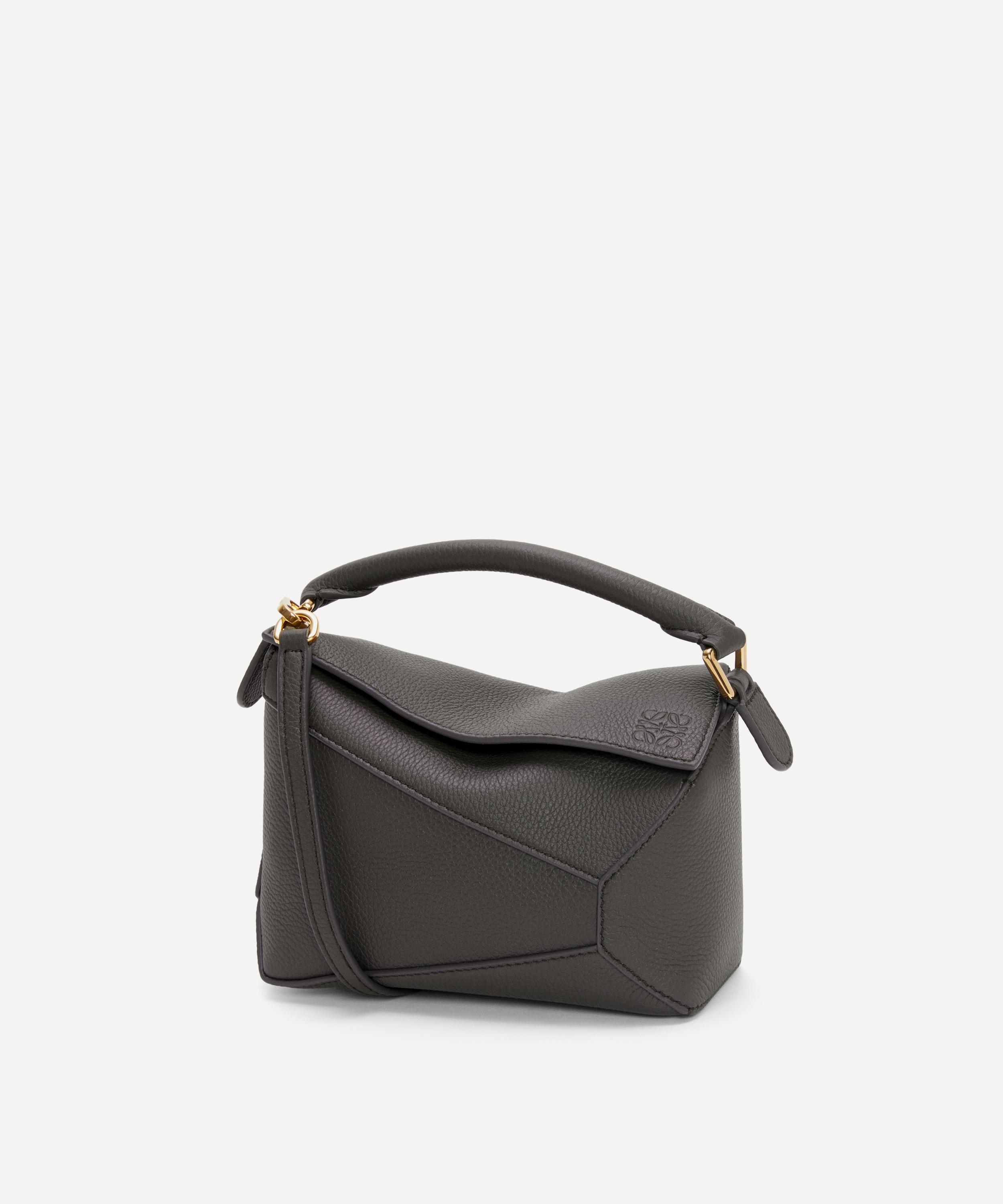 Loewe Women's Mini Puzzle Edge Shoulder Bag Dark grey Luxury