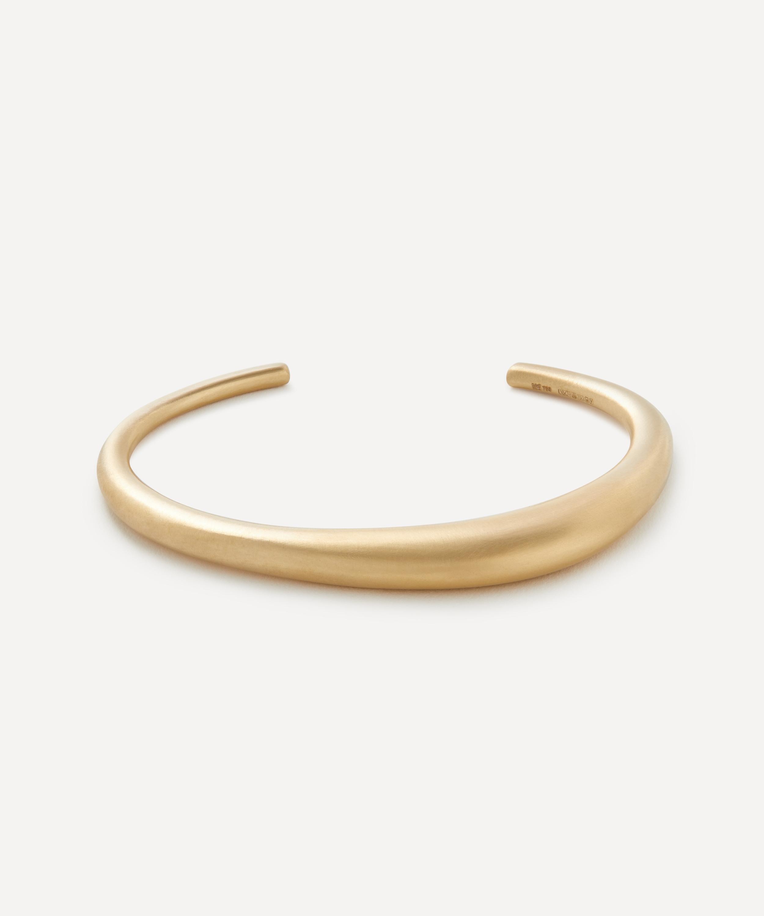 Nada Ghazal 18ct Gold My Muse Urban Pure Thin Cuff Bracelet