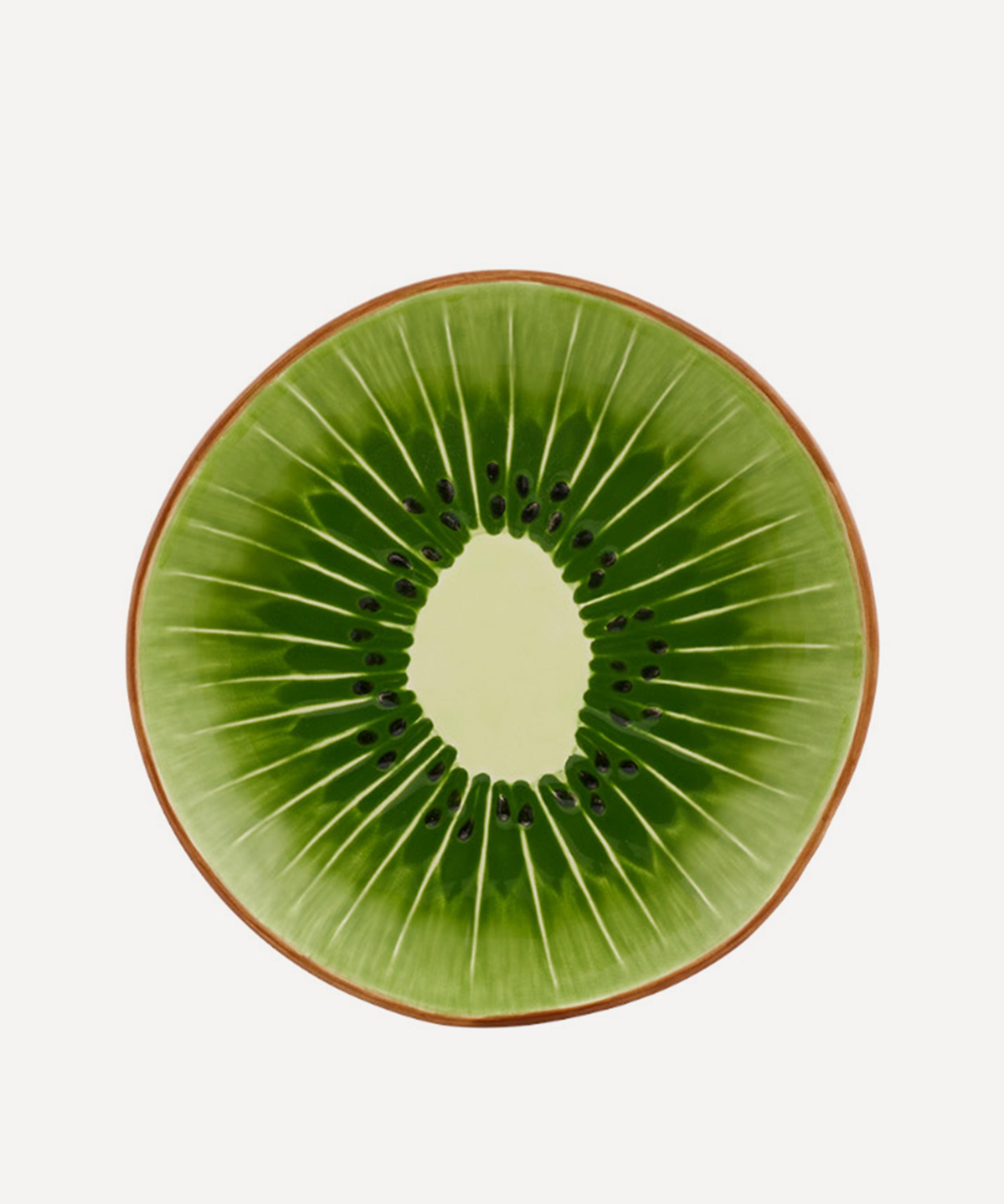Bordallo Pinheiro Tropical Fruits Kiwi Dessert Plate