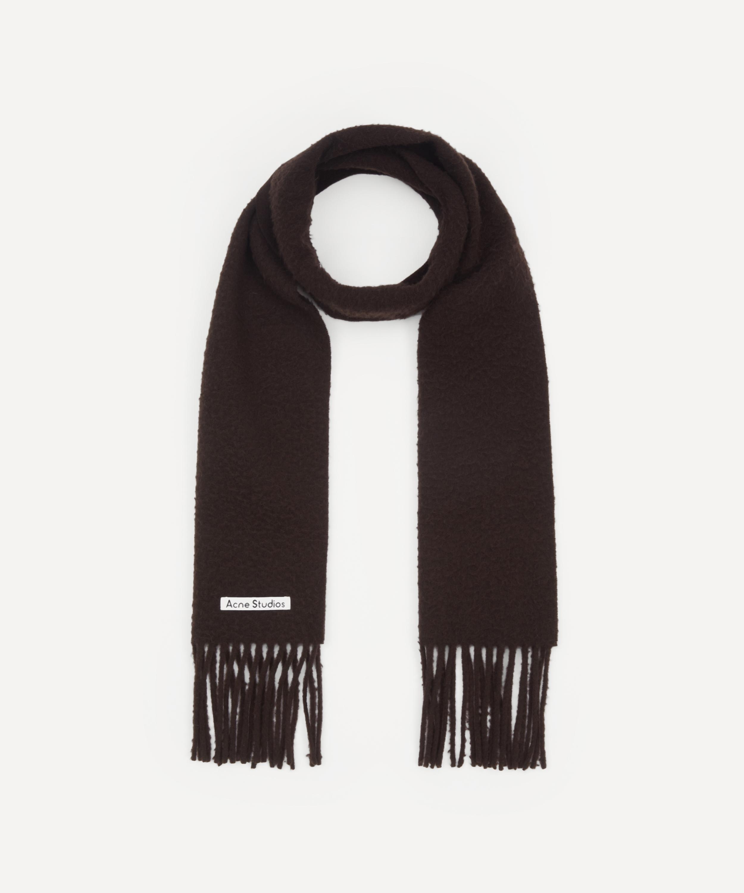 Acne Studios Mens Wool Fringe Scarf