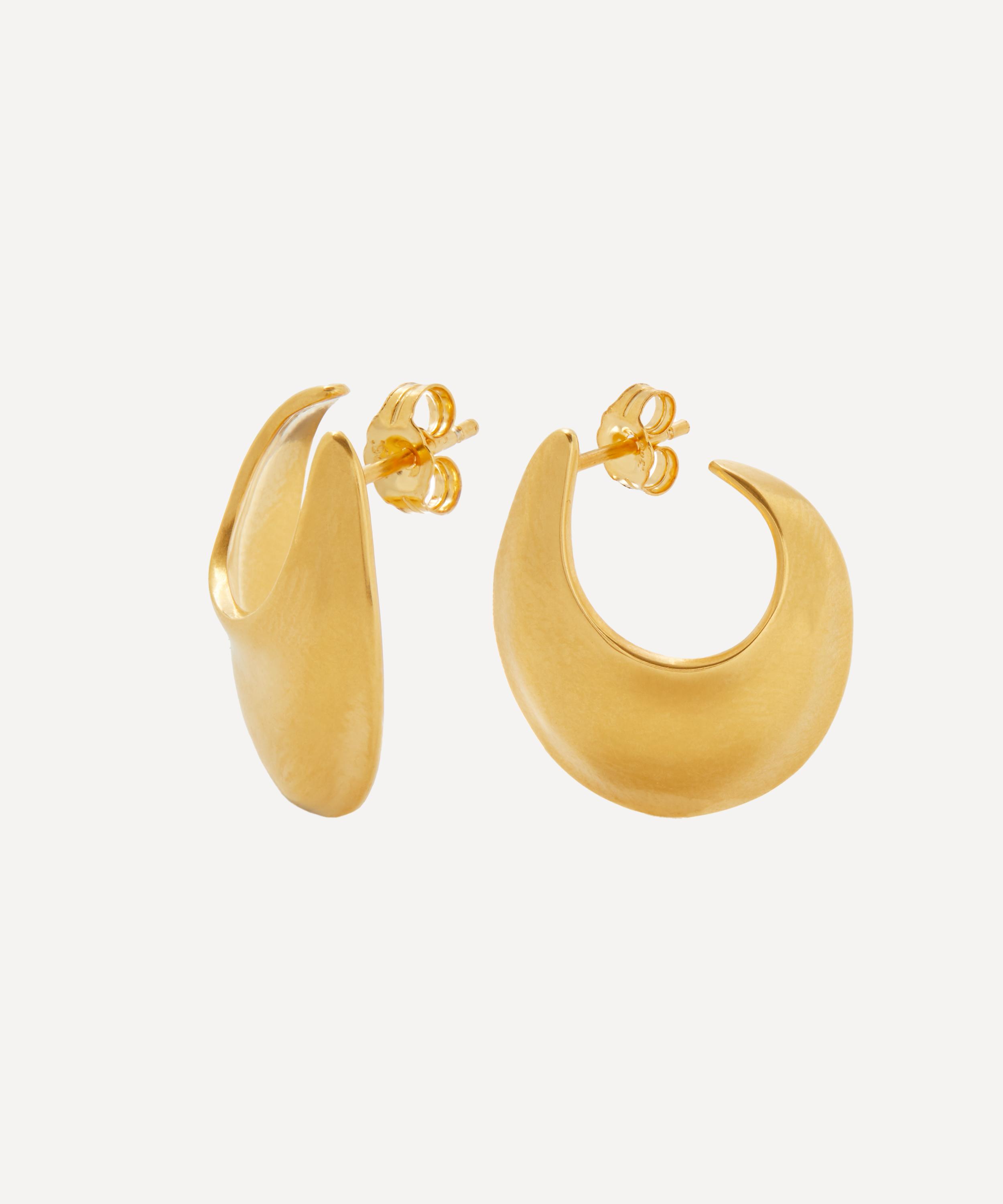 By Pariah 14ct Gold-plated Vermeil Sabine Classic Hoop Earrings