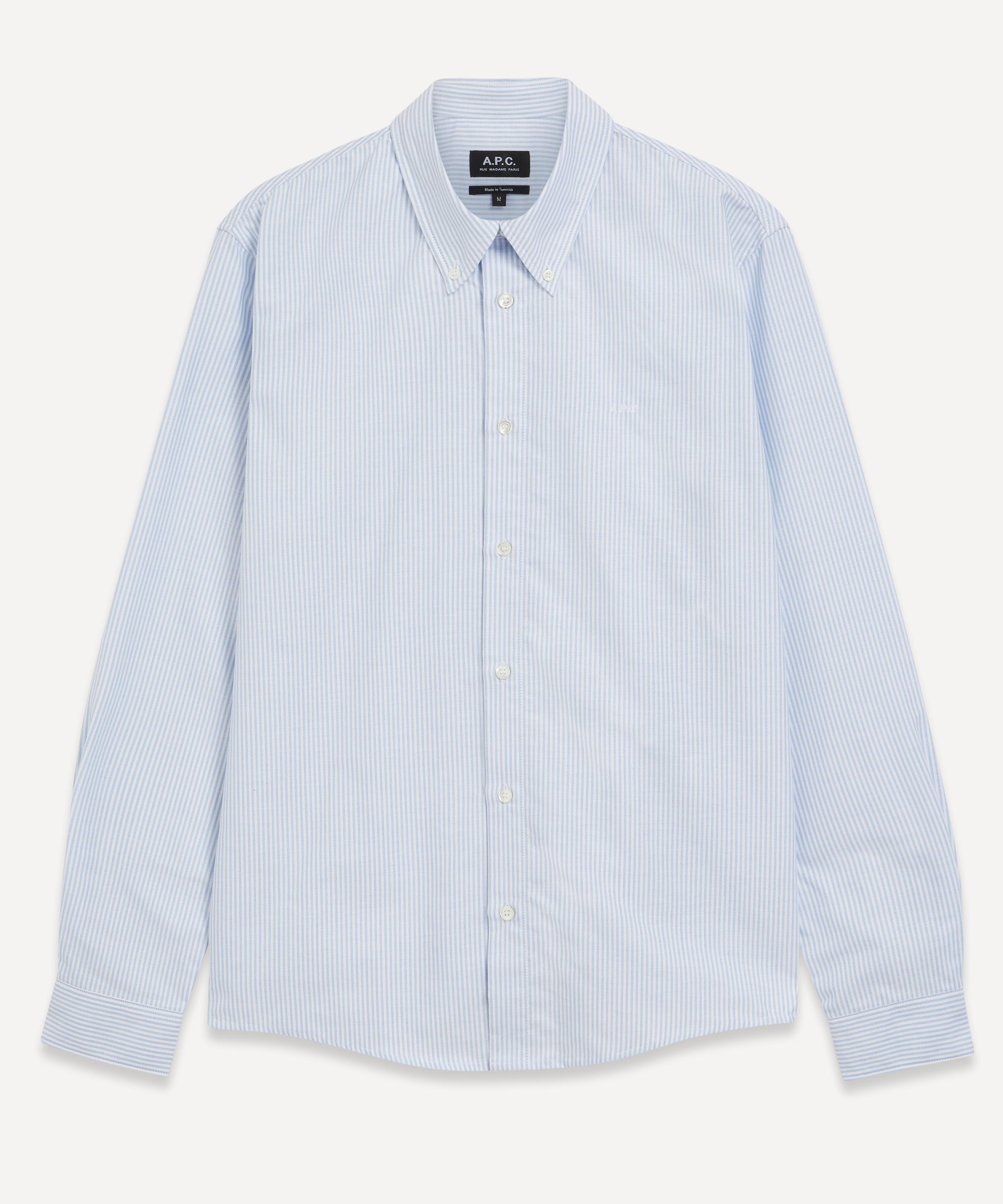 A. P.C. Mens Chemise Greg Shirt Blue