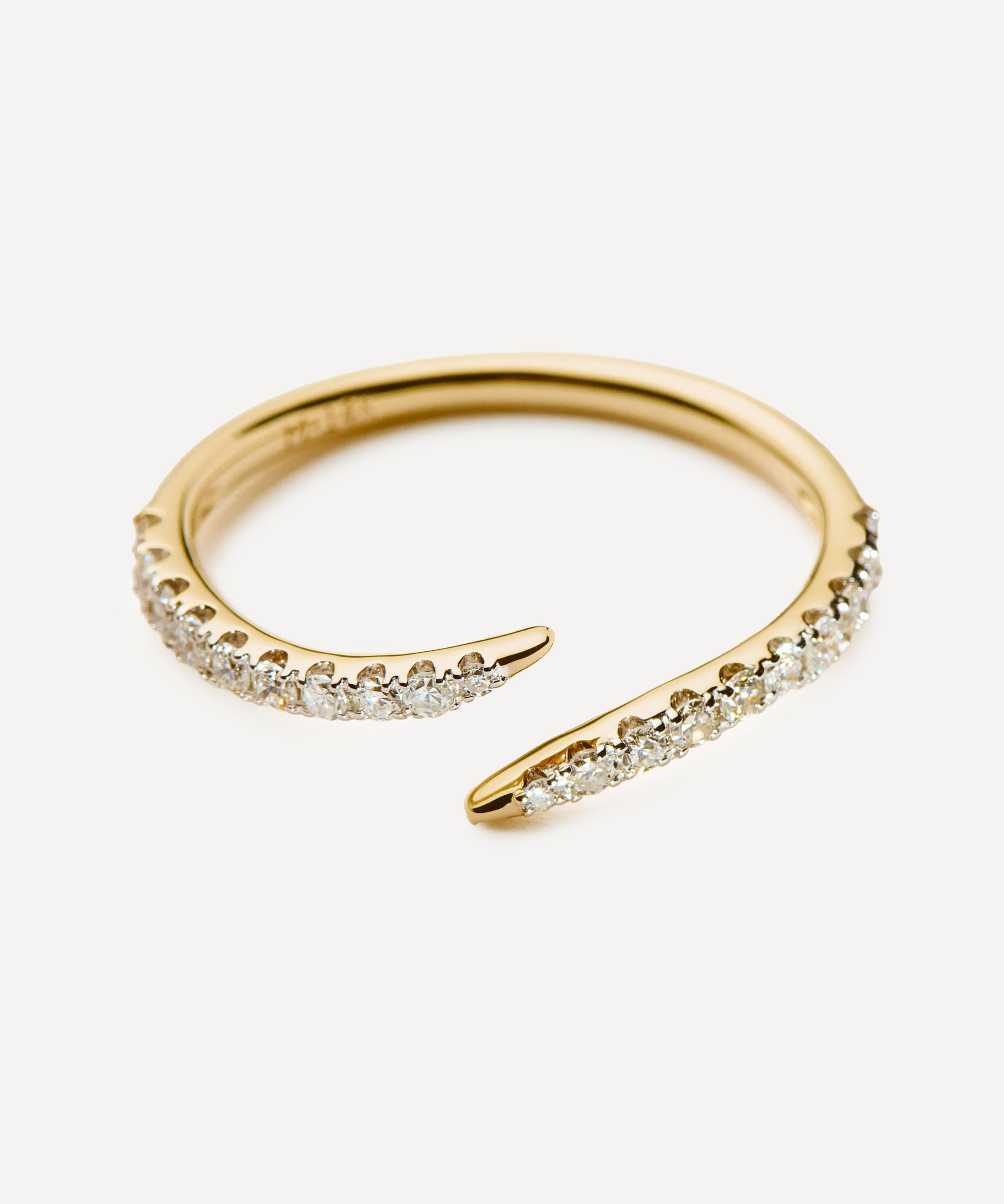 Missoma 14ct Gold Fine Open Claw Ring