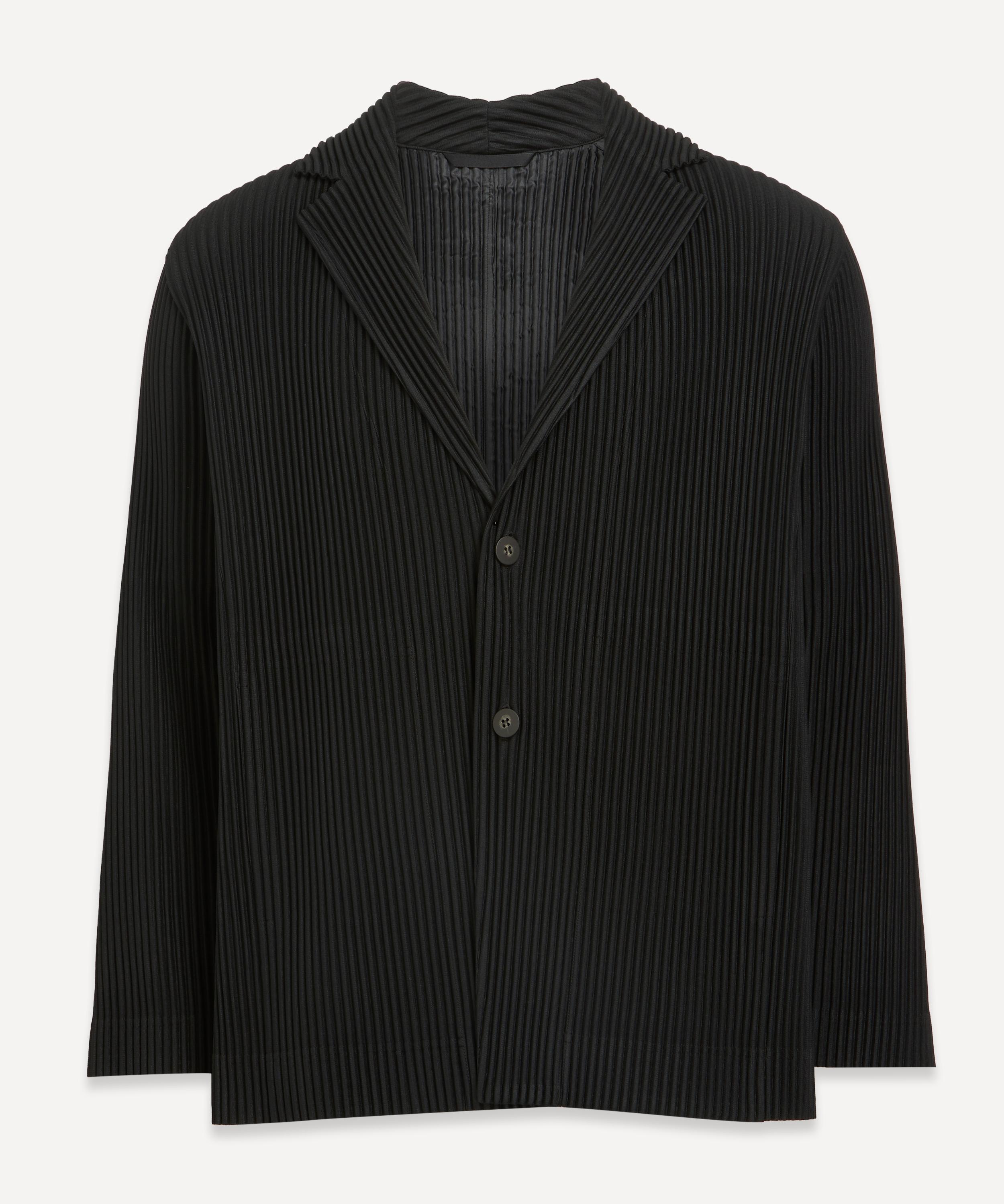 Shop Issey Miyake Homme Plisse  Mens Core Pleated Long Blazer