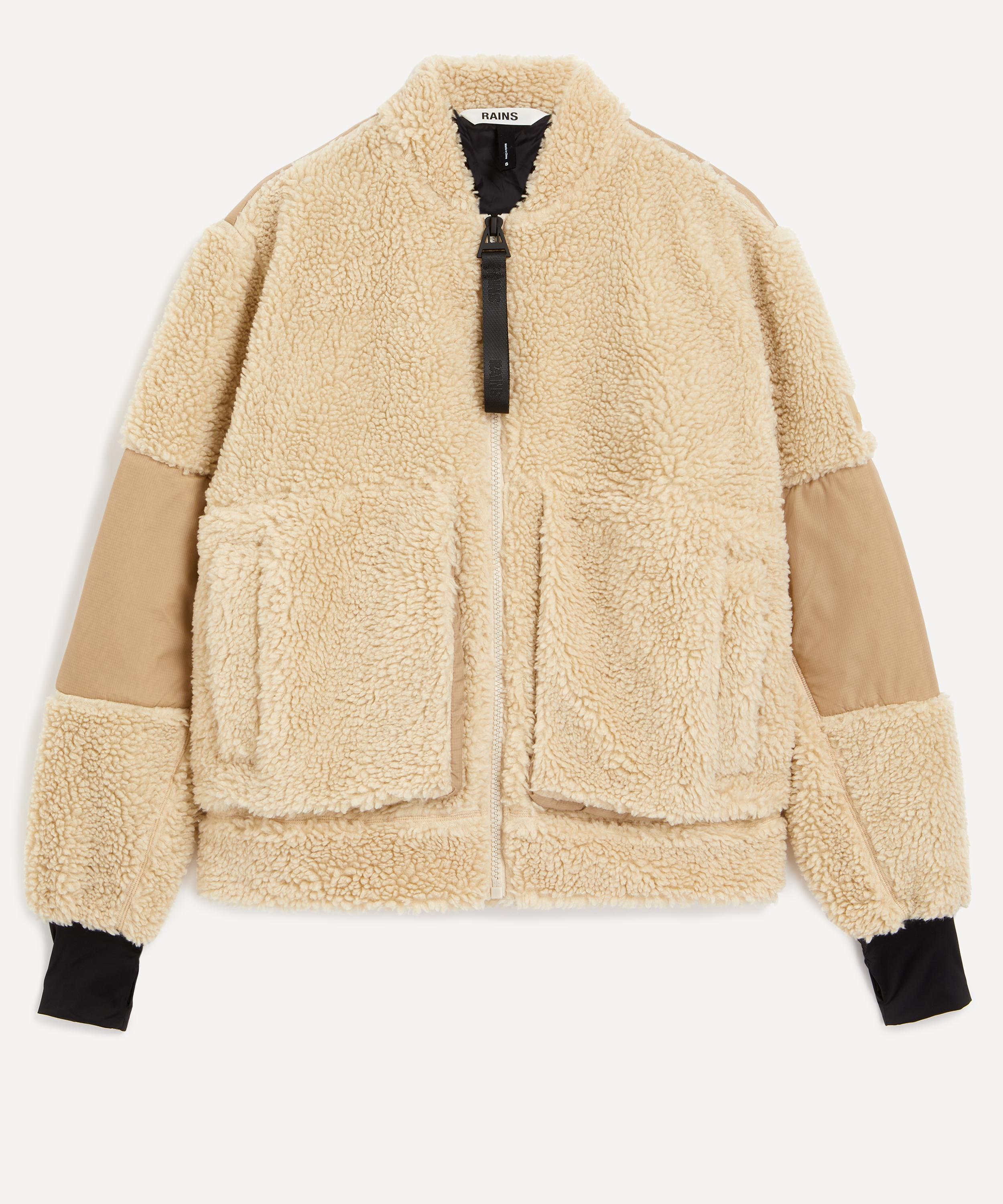 Shop Rains Women's Kofu Fleece Bomber Jacket