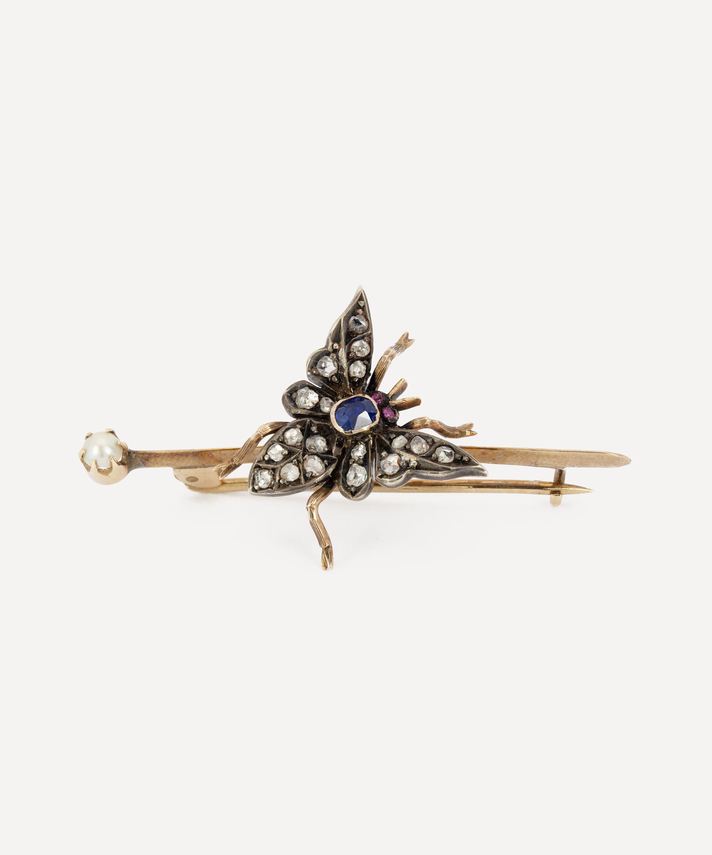 Kojis Silver Victorian Bug Brooch