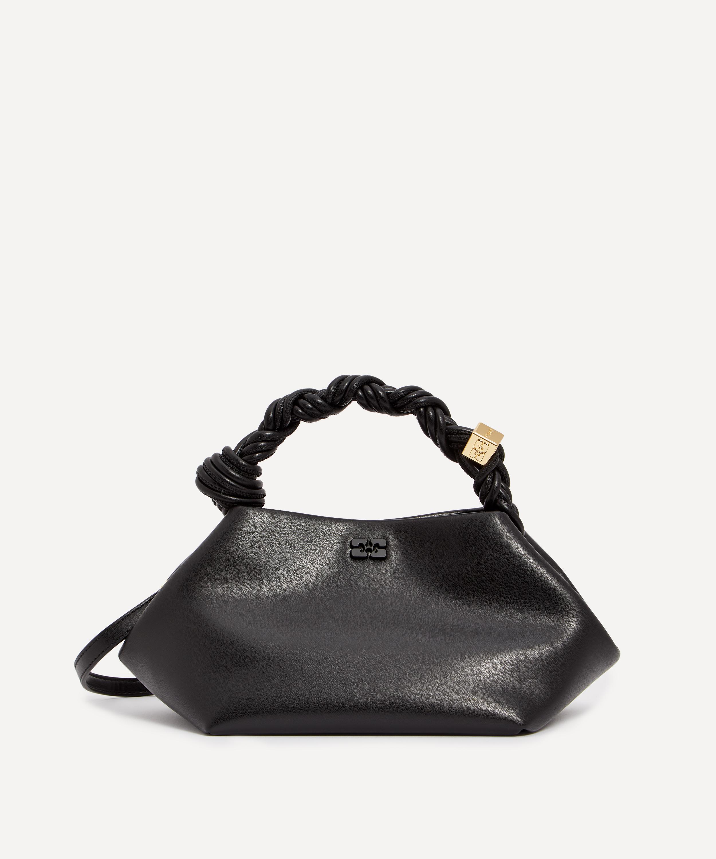Ganni Women's Bou Black Knotted Handle Bag