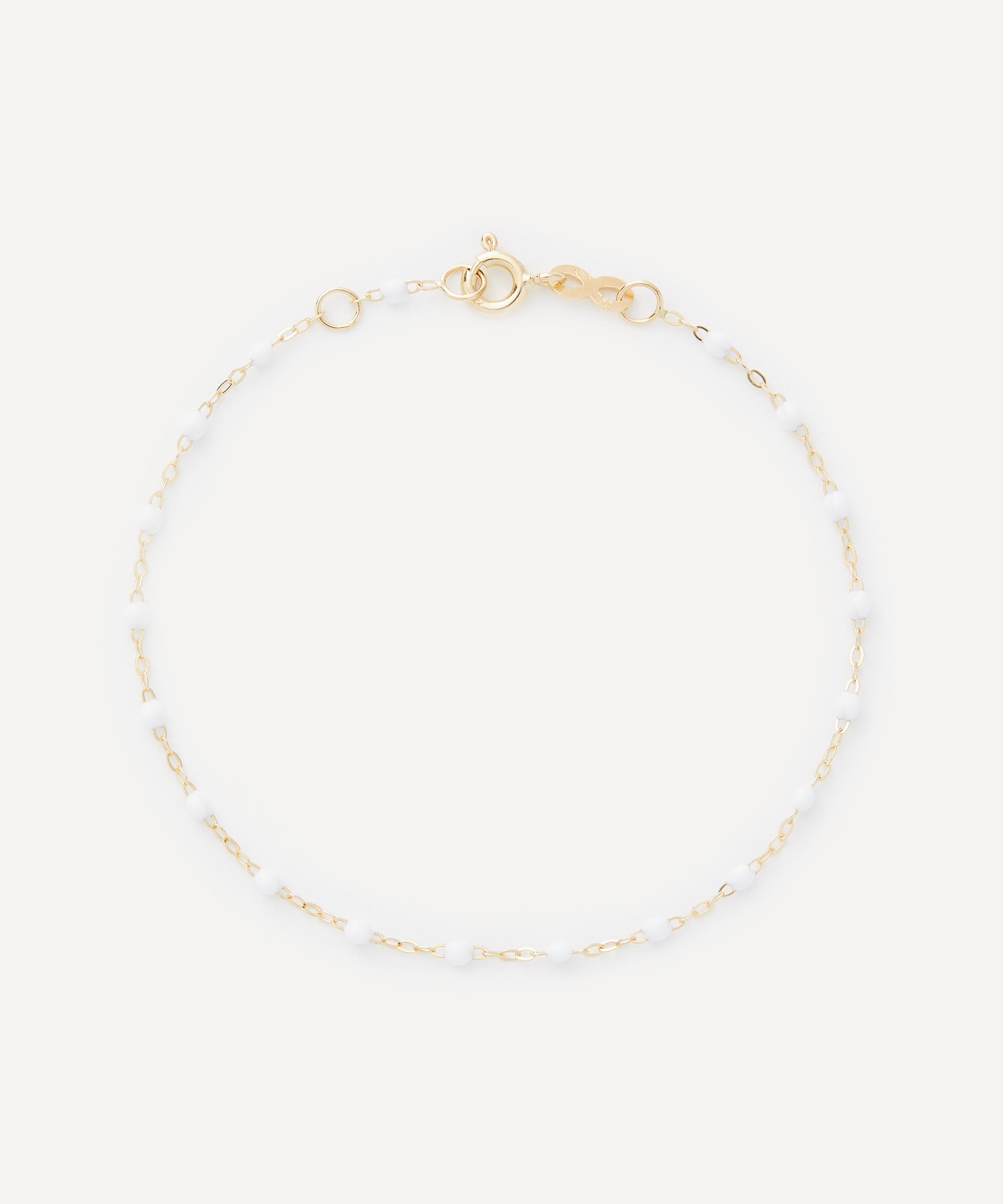 Gigi Clozeau 18ct Gold Classic Gigi Resin Bead Bracelet Luxury Gift