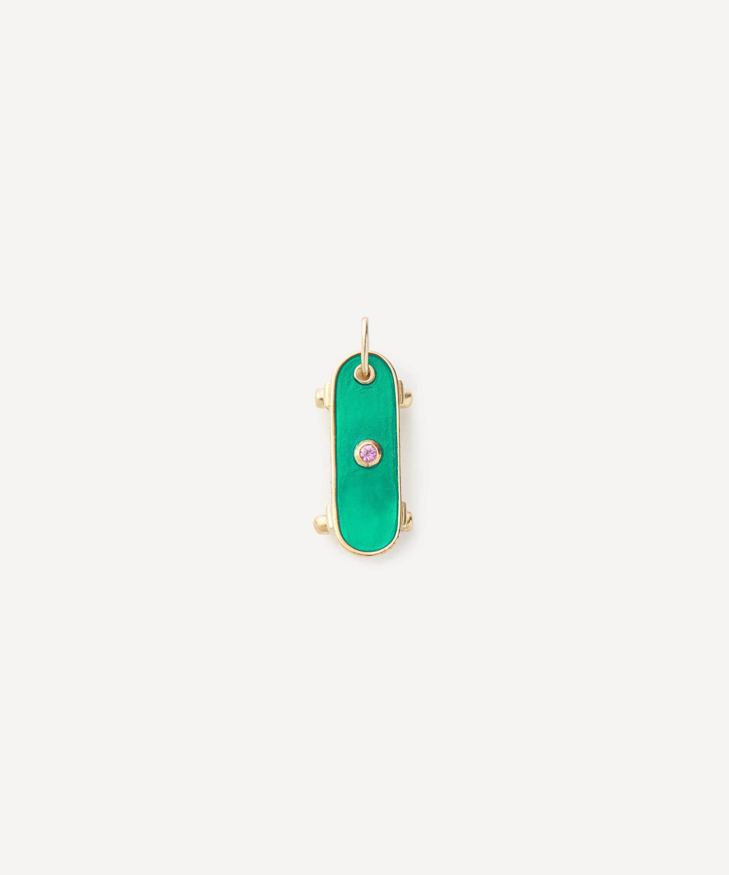 Shop Pascale Monvoisin Mens 9ct Gold Skateboard Pendant