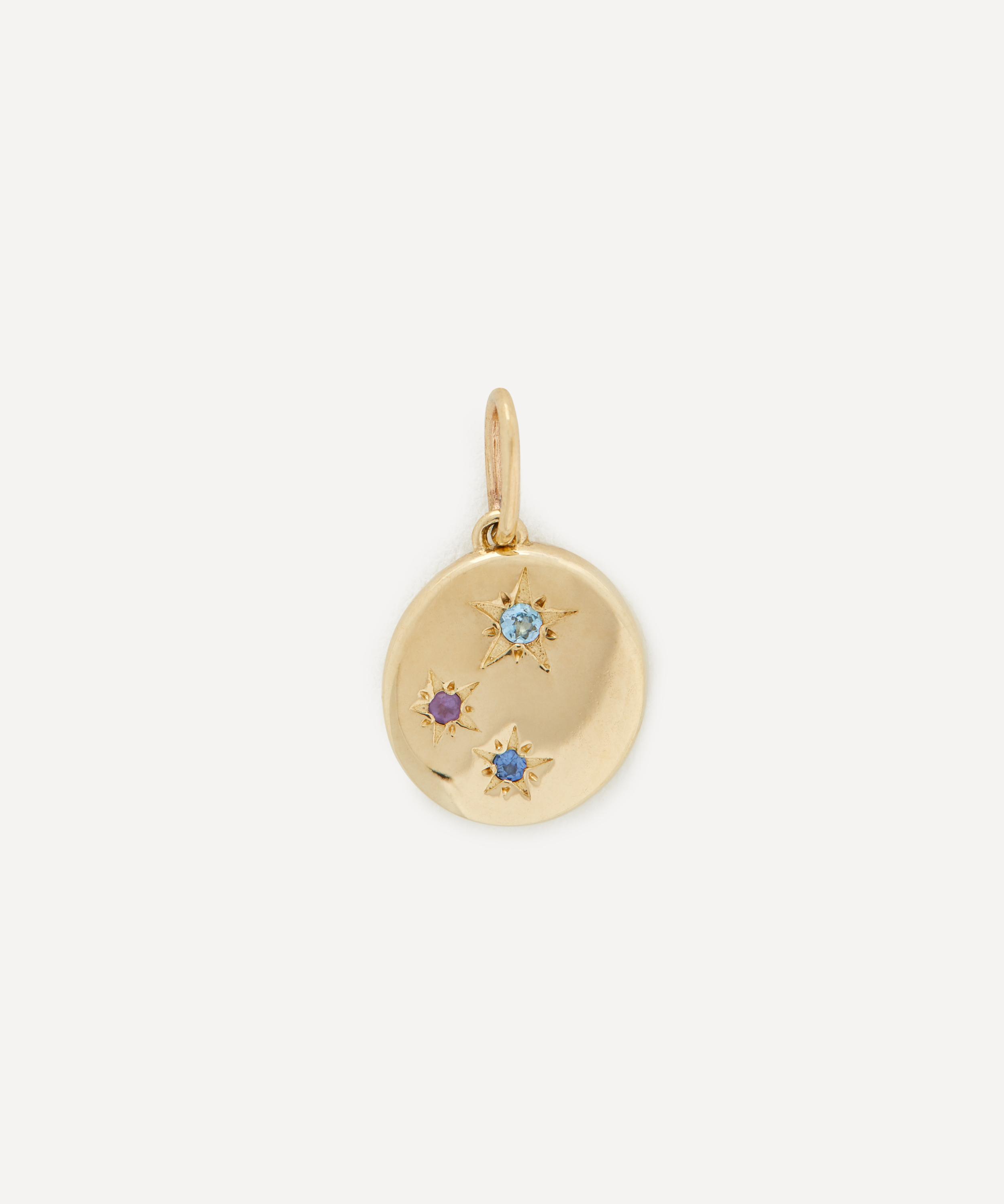 Liberty 9ct Gold Ianthe Star Large Rainbow Pendant