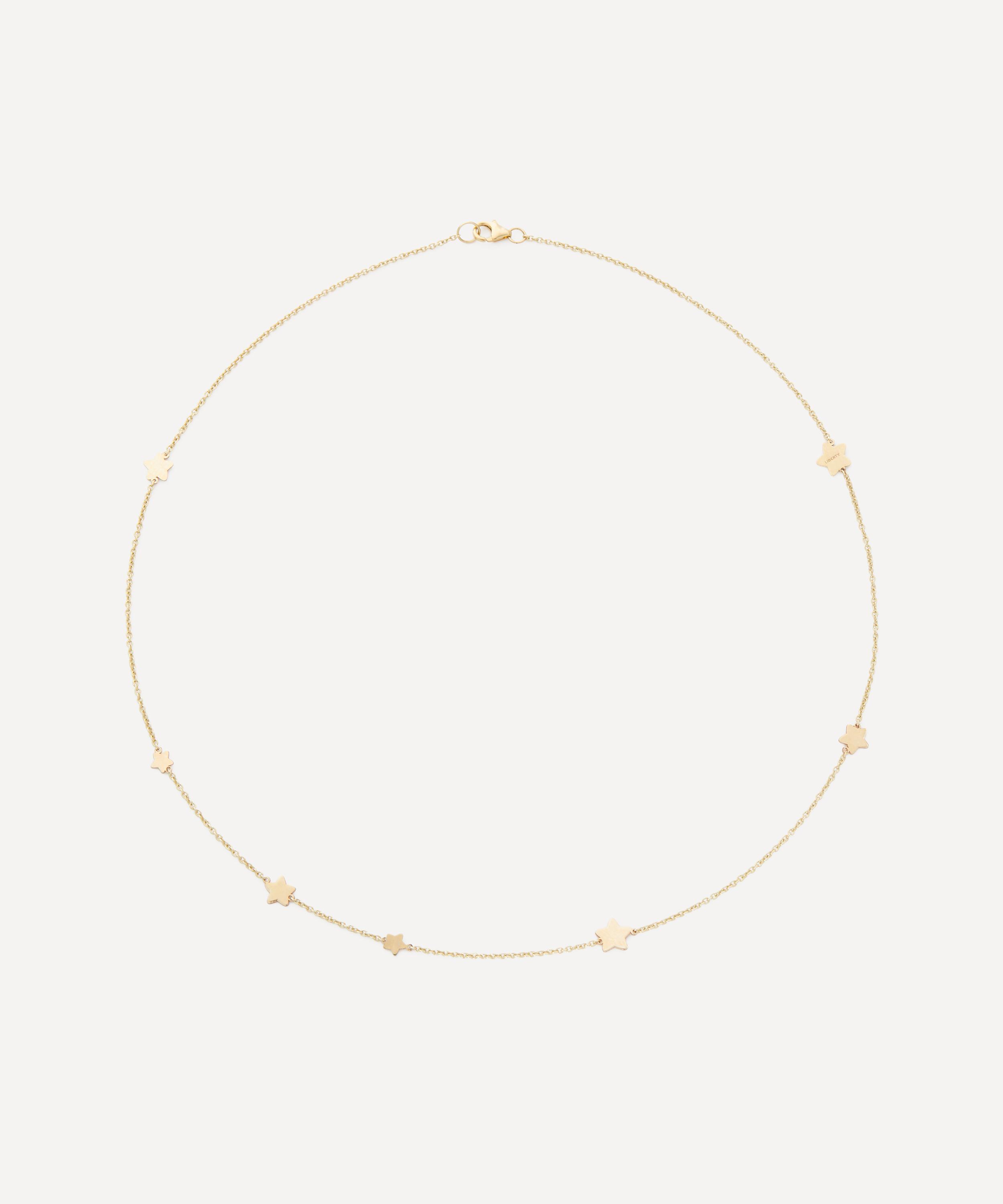 Liberty 9ct Gold Star Love Chain Necklace
