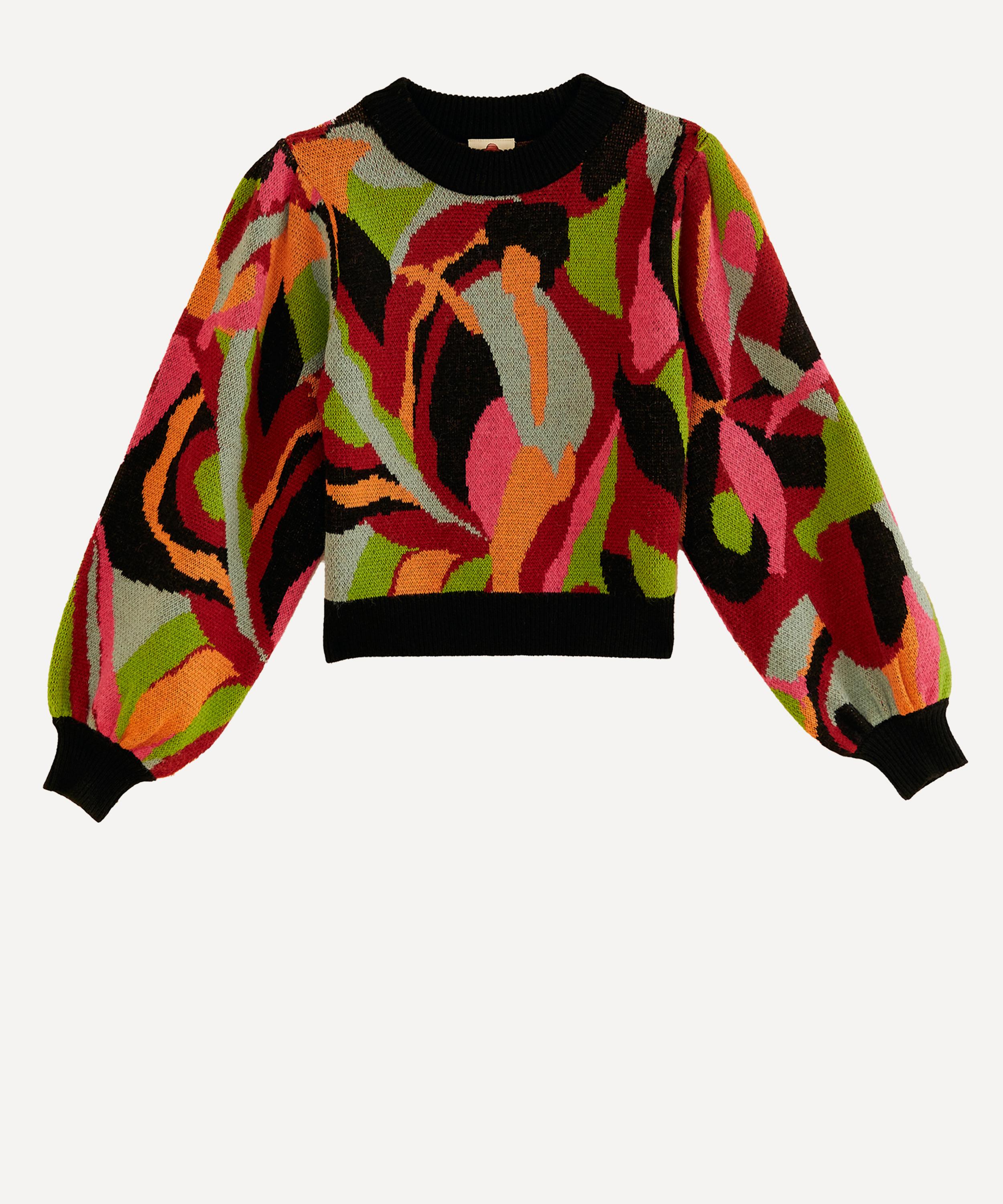 Farm Rio Women's Multicolour Dance Knitted Jumper