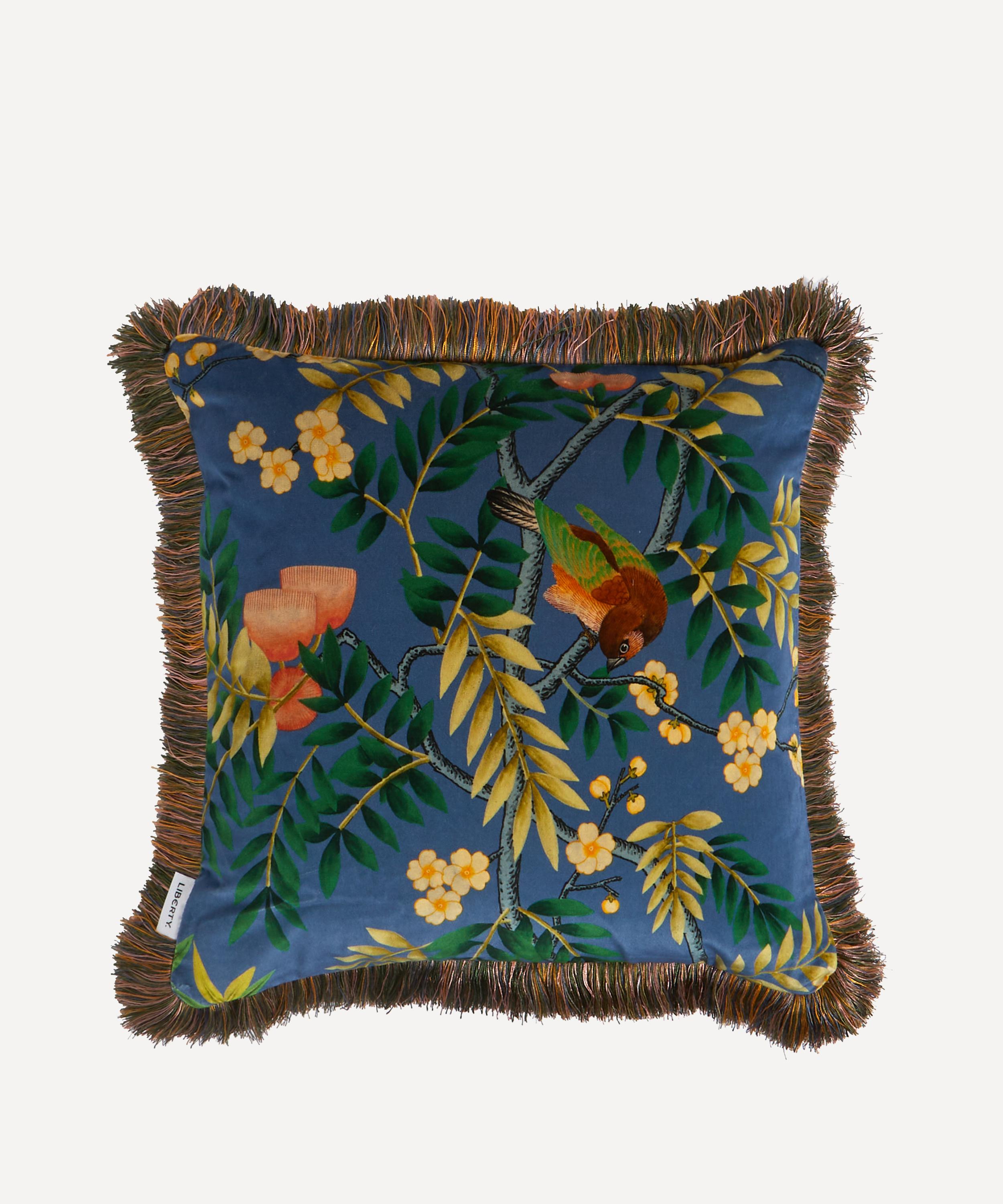 Shop Liberty Silk Tree Square Velvet Cushion