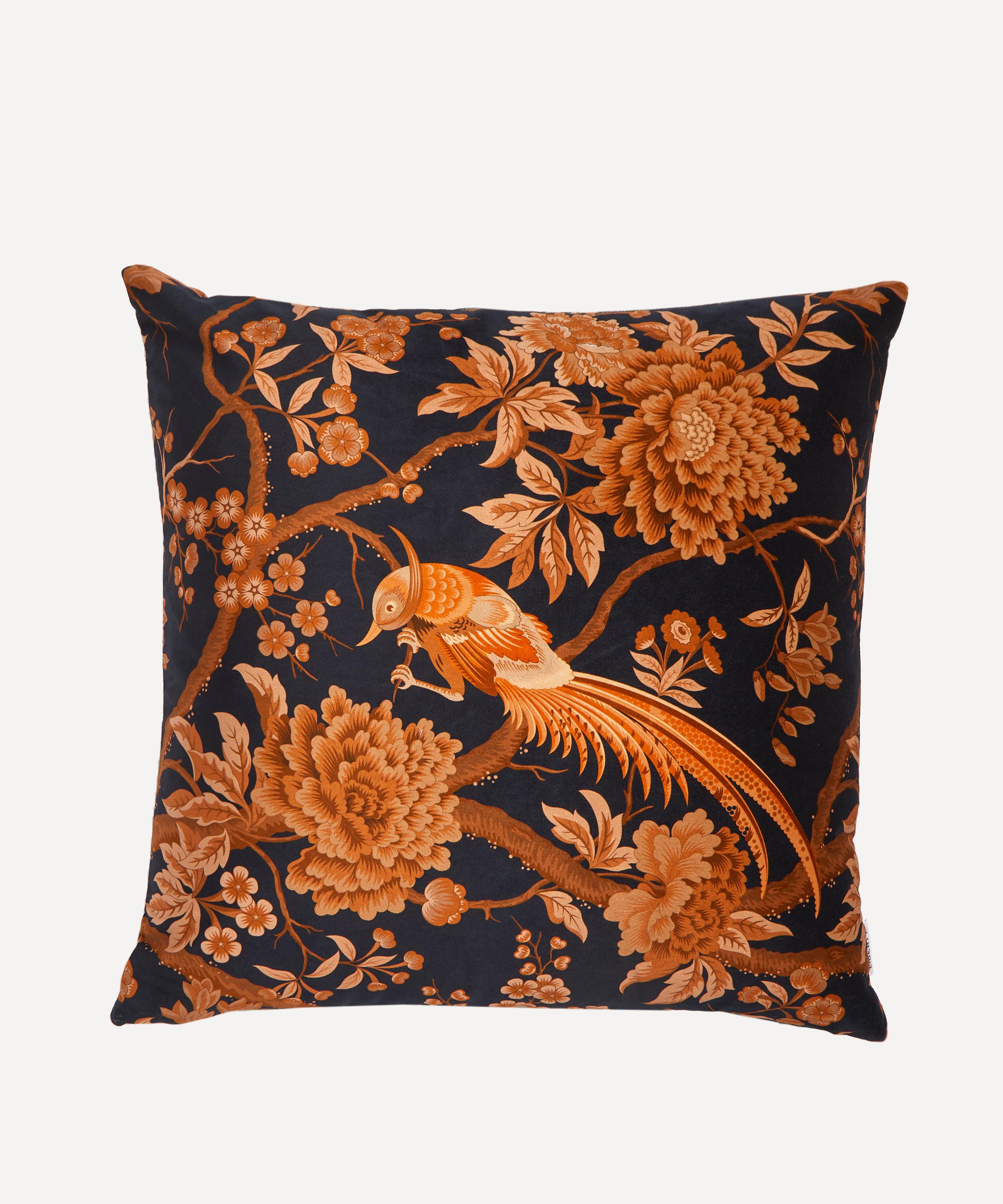 LIBERTY LIBERTY ELYSIAN PARADISE SQUARE VELVET CUSHION 