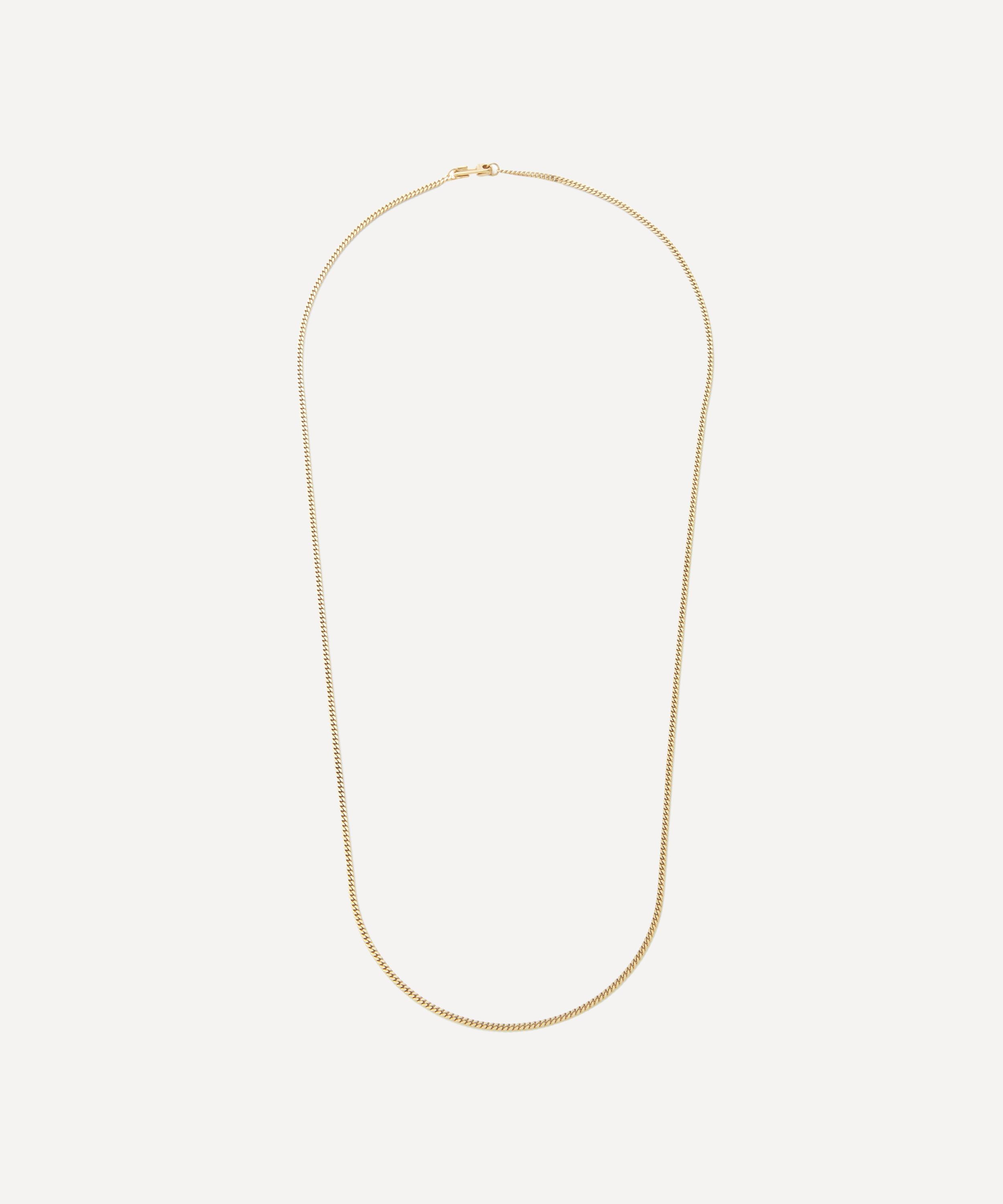 Shop Miansai Mens 14ct Gold Plated Vermeil Silver Cuban Chain Necklace
