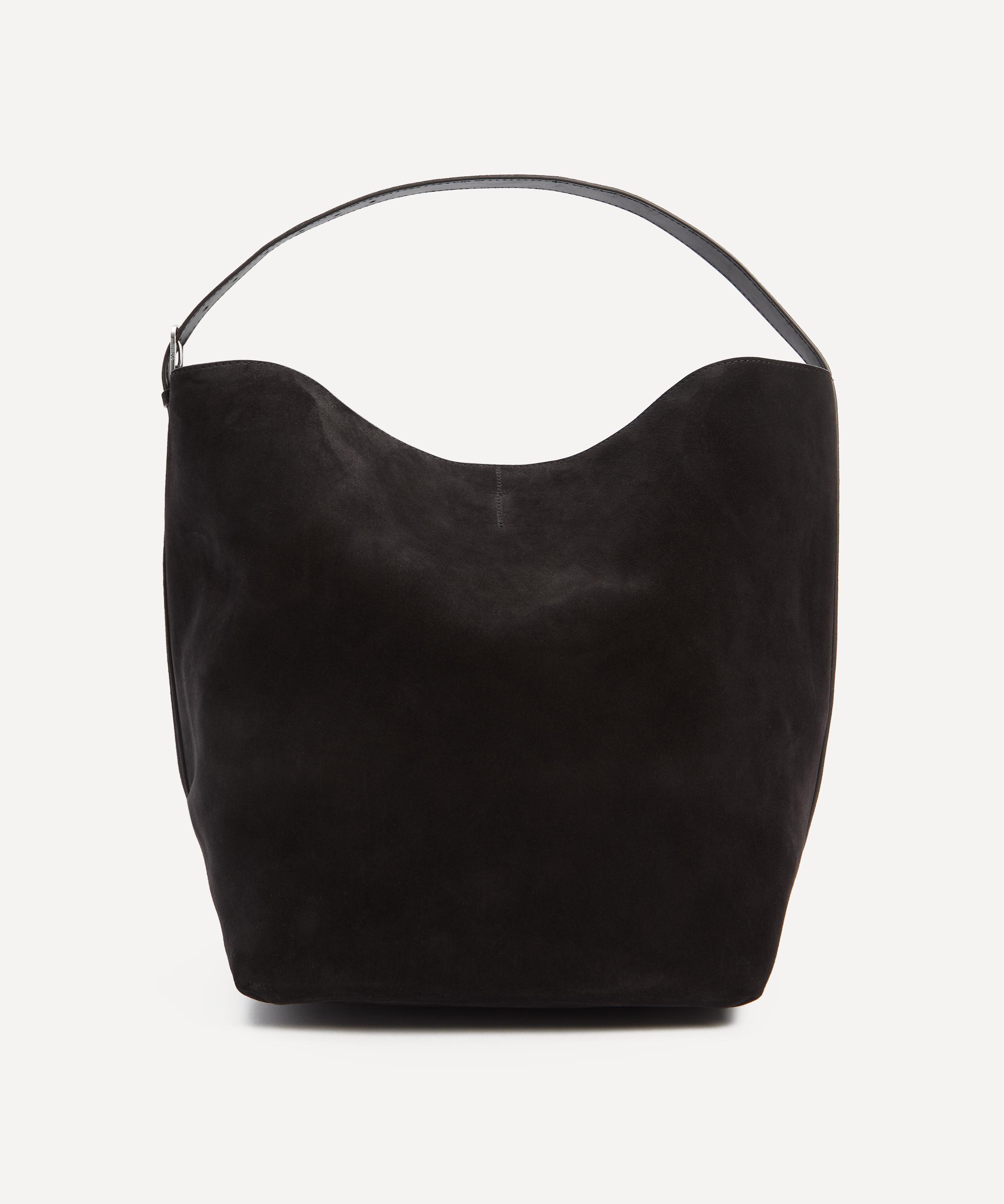 Totême Toteme Women's Belted Suede Tote Bag In Brown