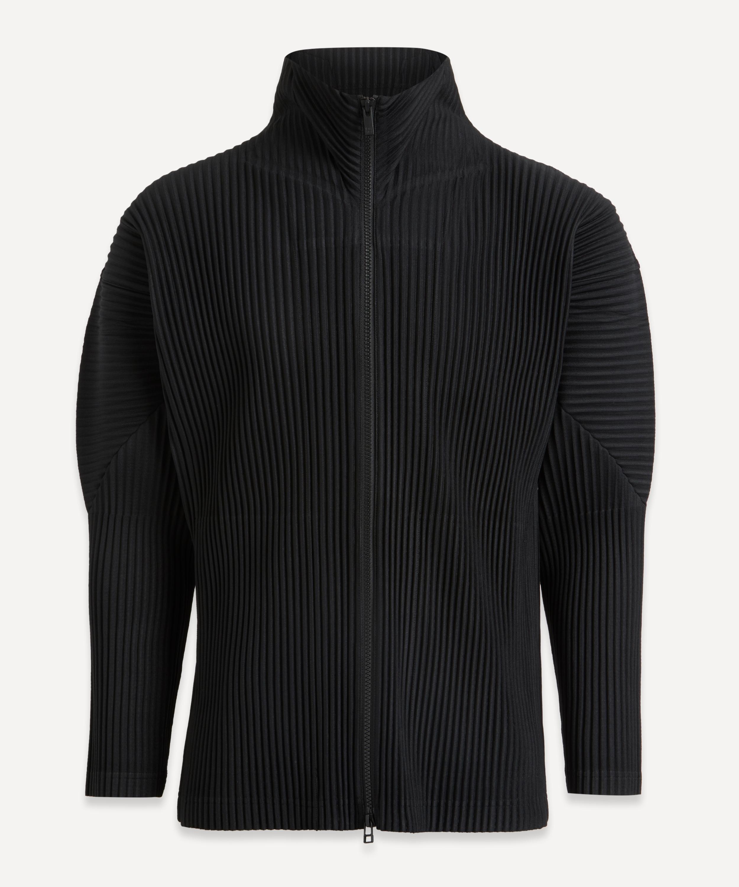 Shop Issey Miyake Homme Plisse  Mens Pleated Mock-neck Jacket