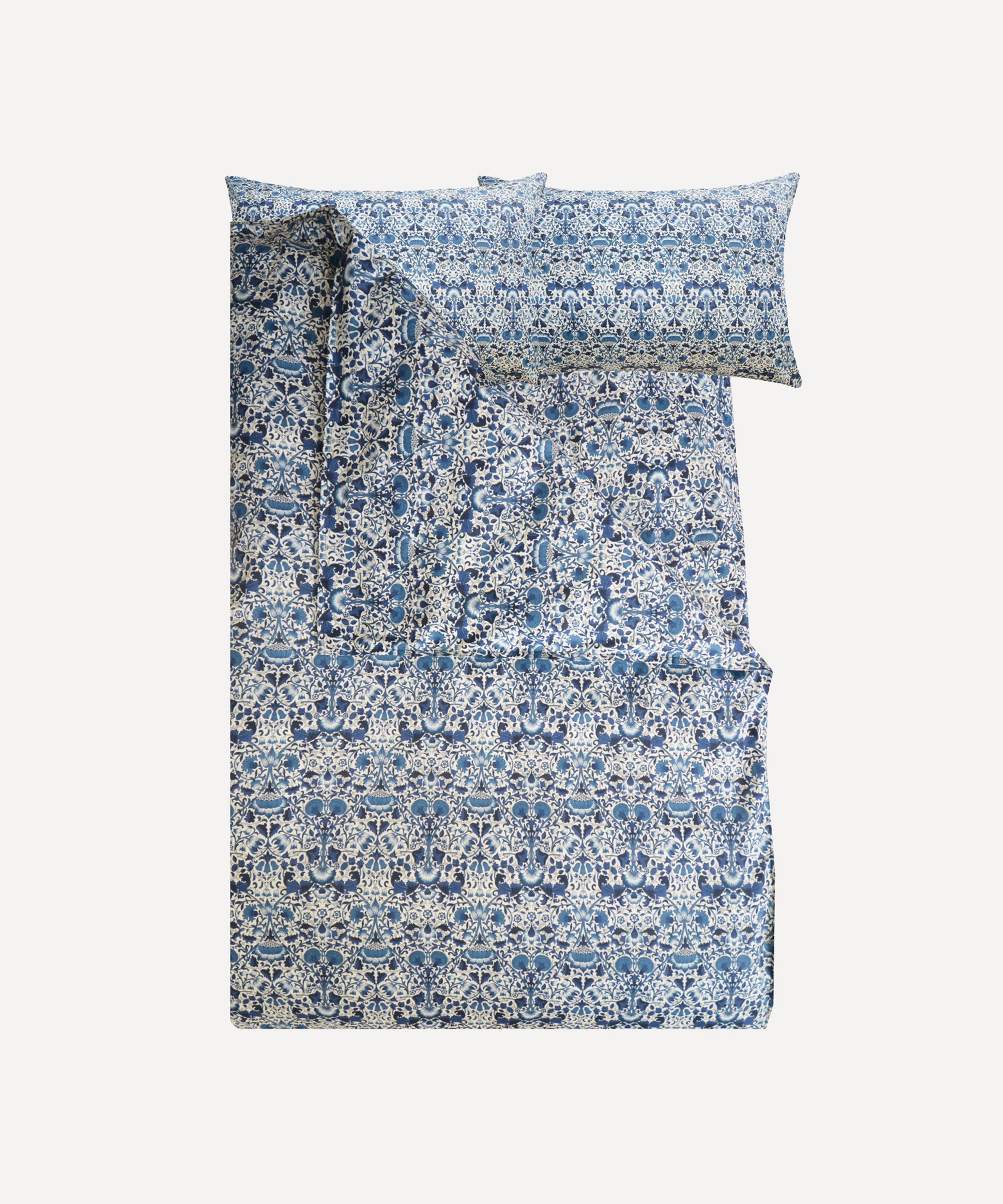COCO & WOLF COCO & WOLF LODDEN NAVY DOUBLE DUVET COVER SET 