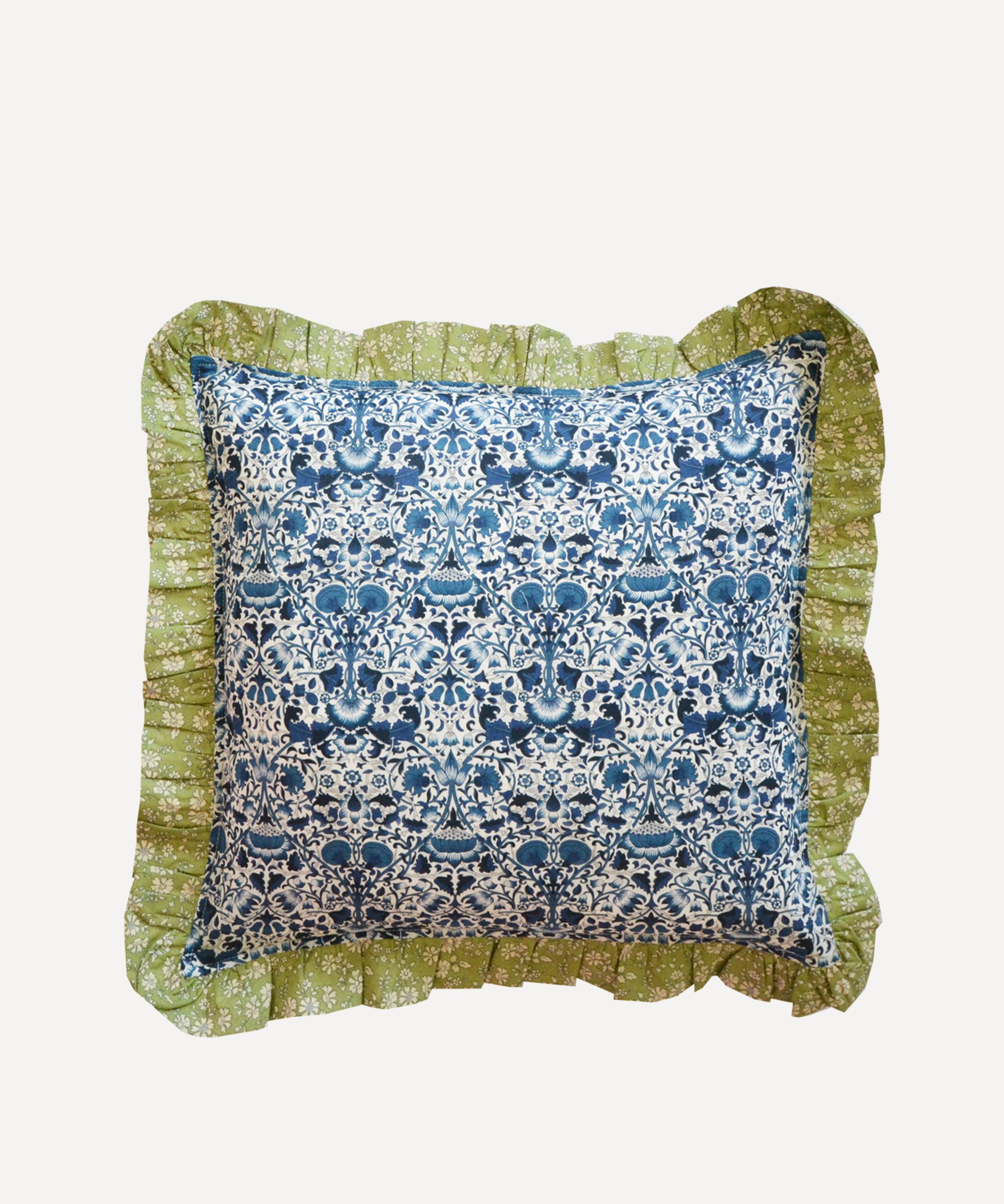 COCO & WOLF COCO & WOLF LODDEN RUFFLE SQUARE CUSHION 