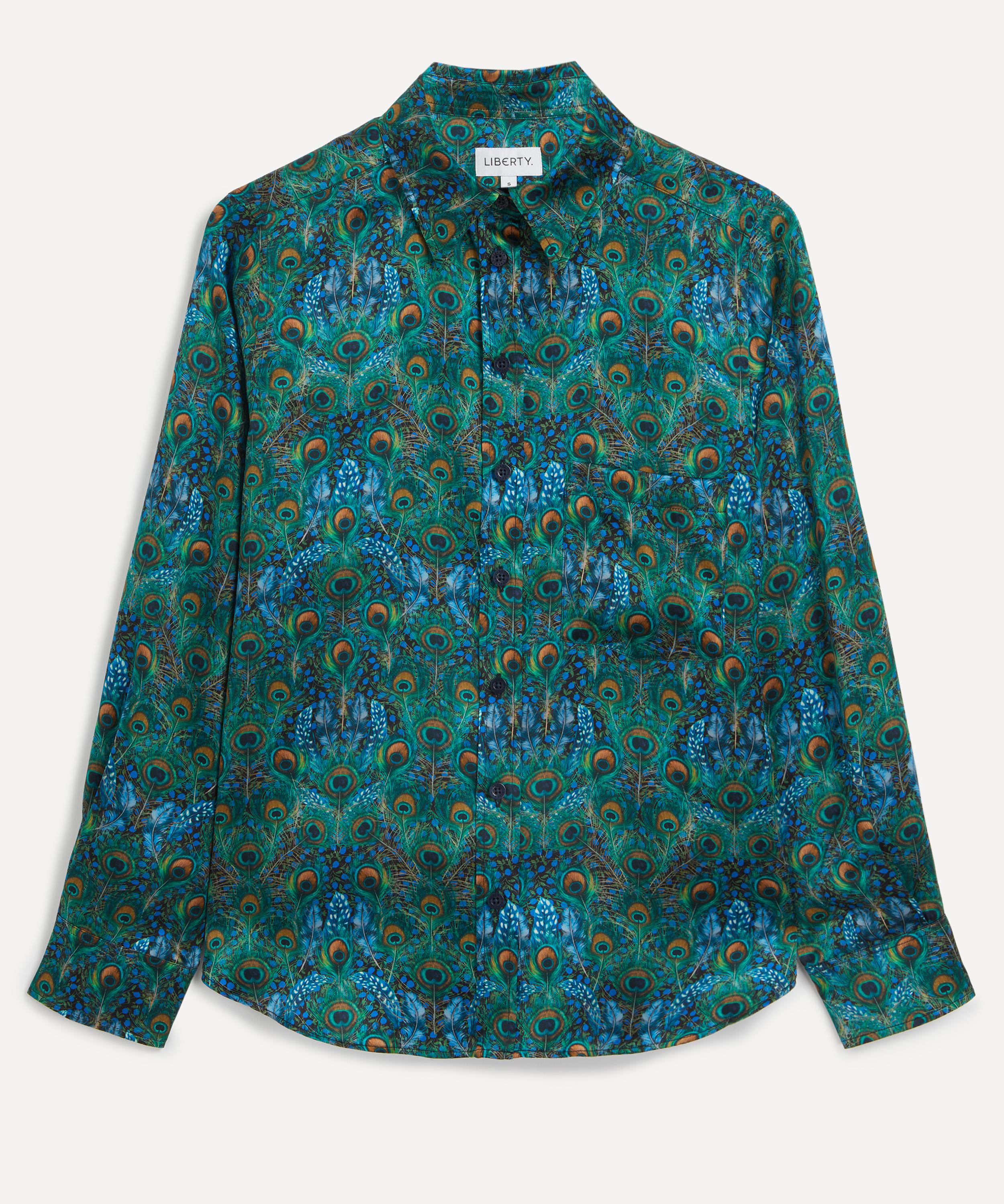 Liberty Women's Peacock Manor Relaxed Silk Shirt