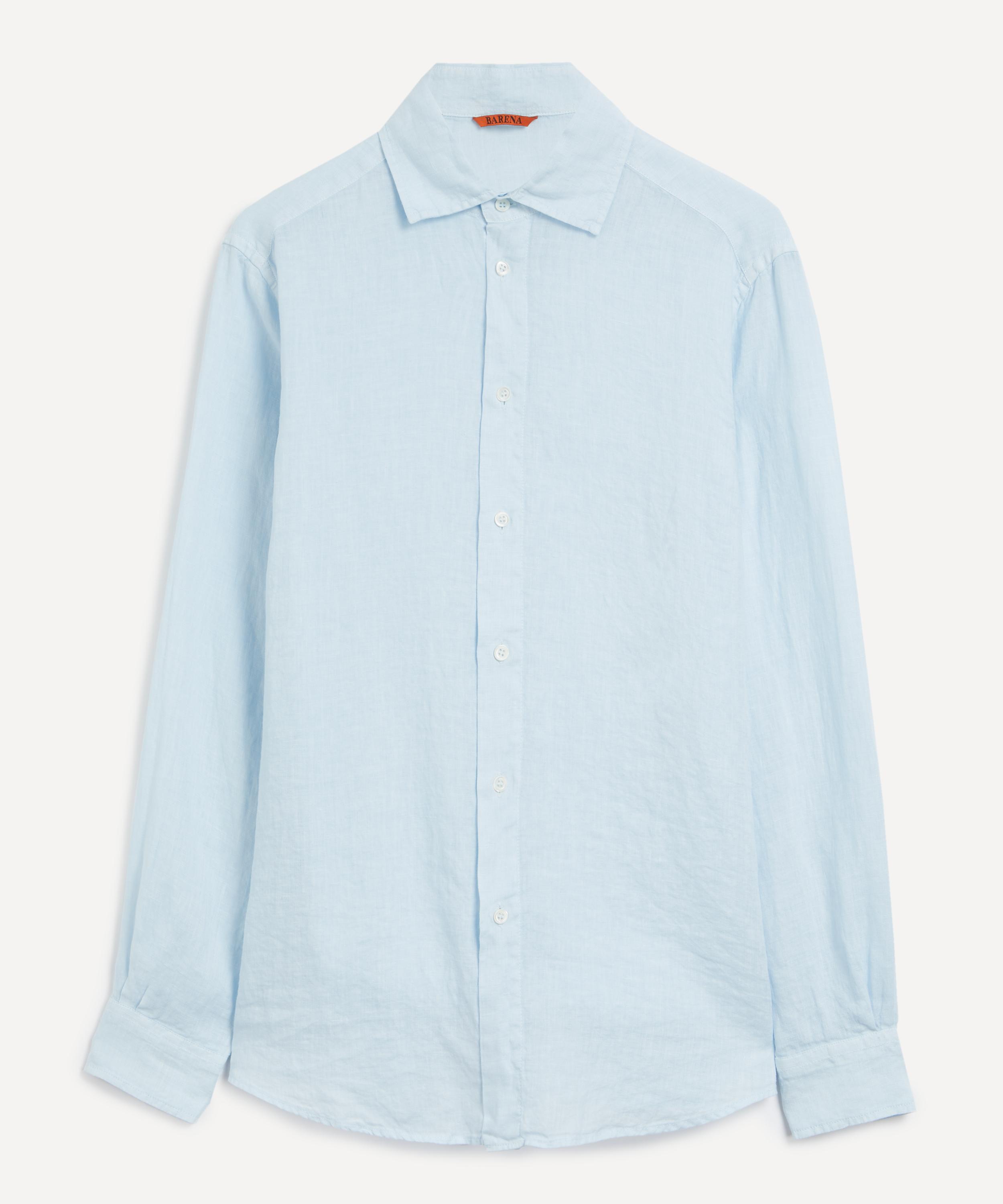 Shop Barena Venezia Barena Mens Camicia Surian Linen Shirt