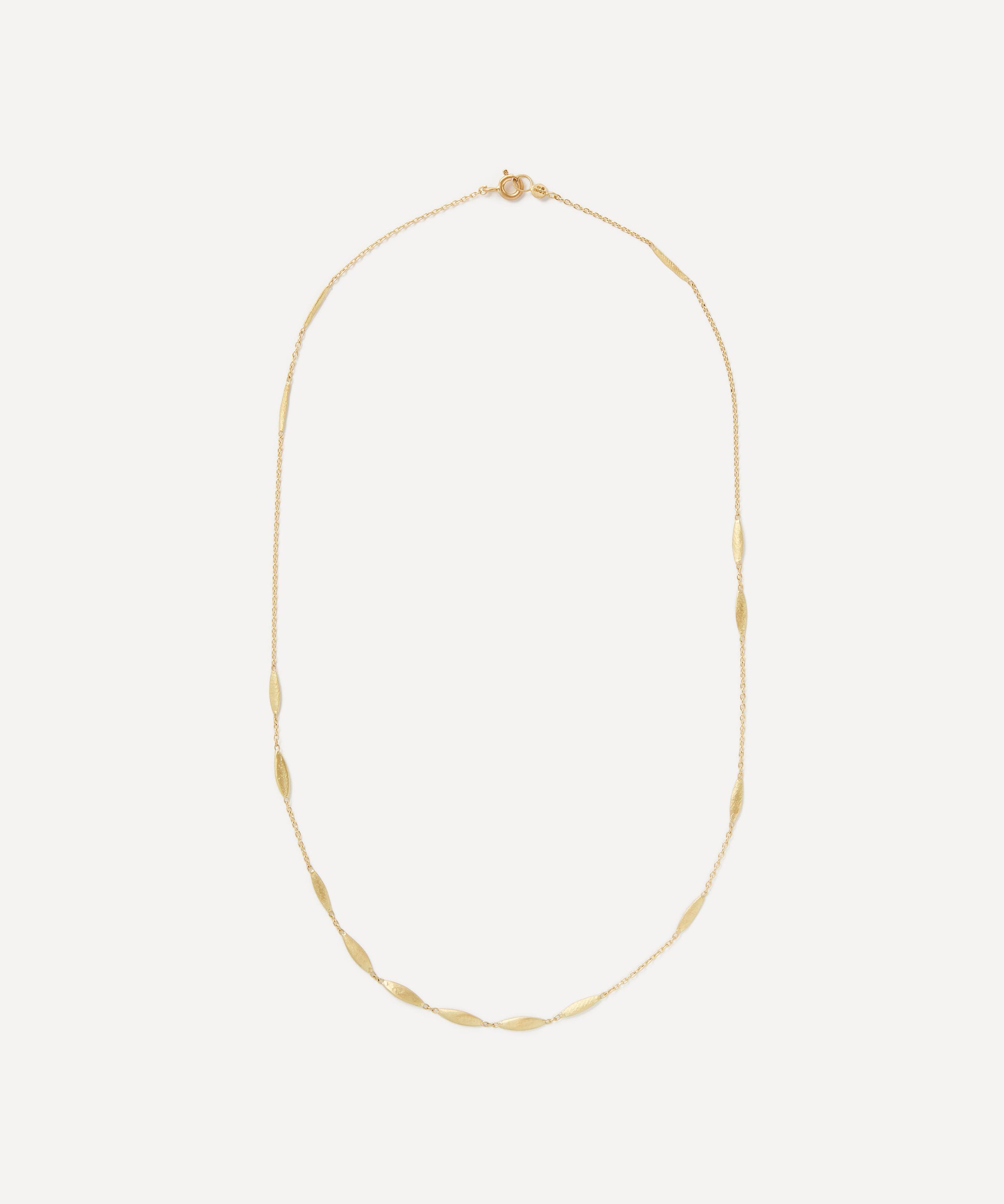 SIA TAYLOR SIA TAYLOR 18CT GOLD GRASS SEEDS NECKLACE 