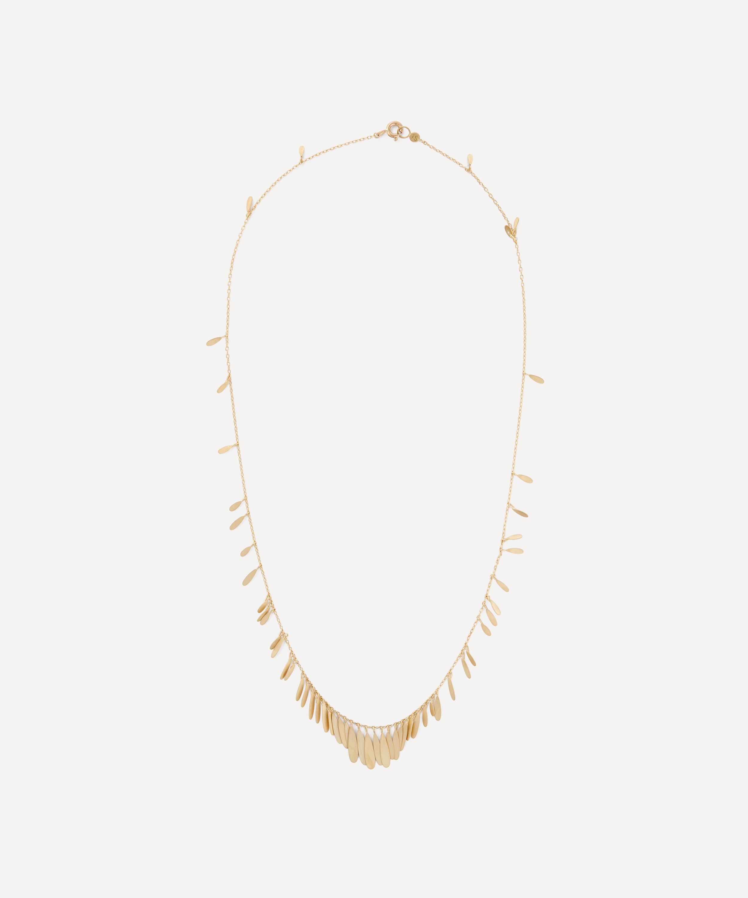 SIA TAYLOR SIA TAYLOR 18CT GOLD DAISY NECKLACE 