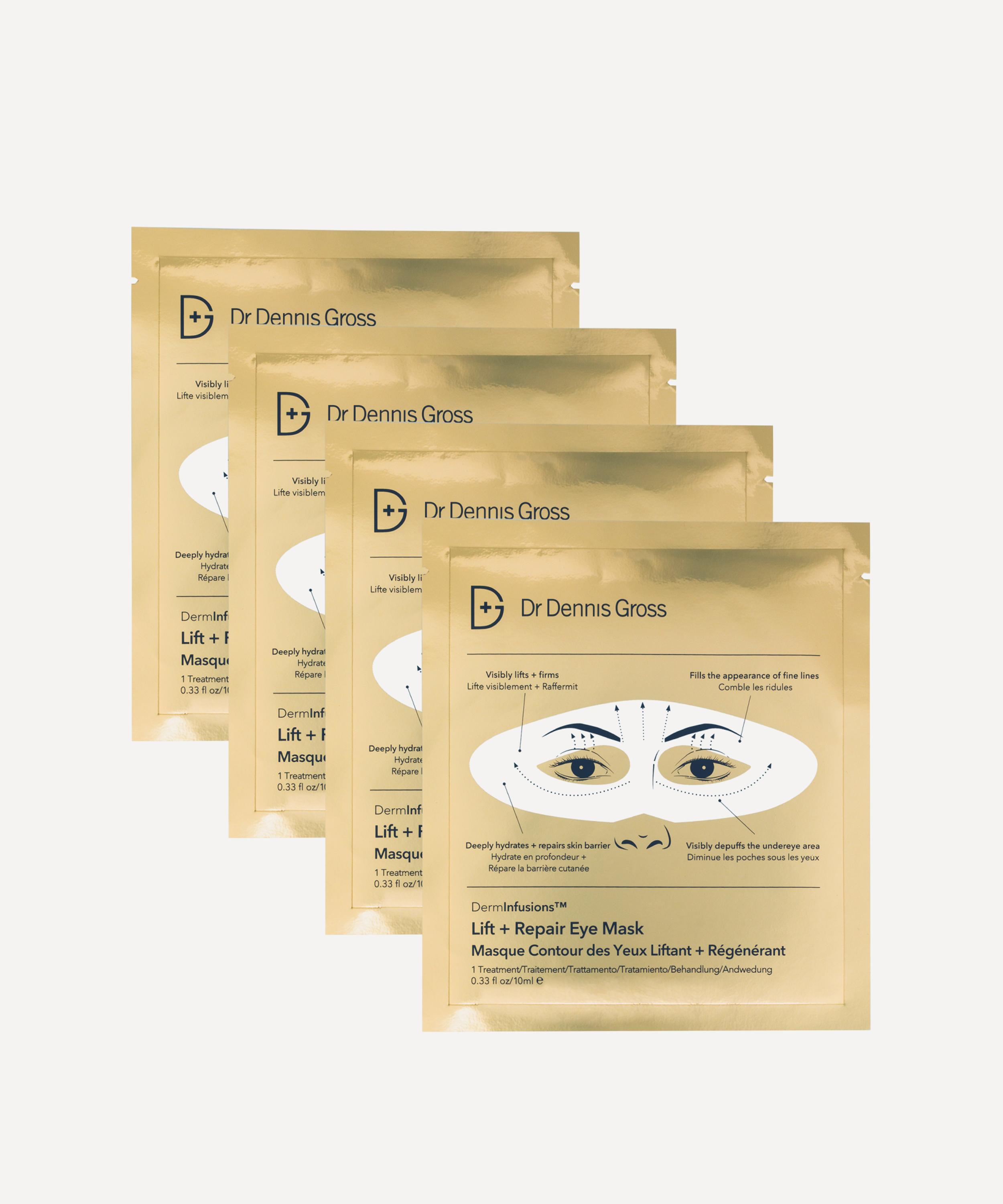 Dr. Dennis Gross Skincare DermInfusions Lift and Repair Eye Mask 4 Pack