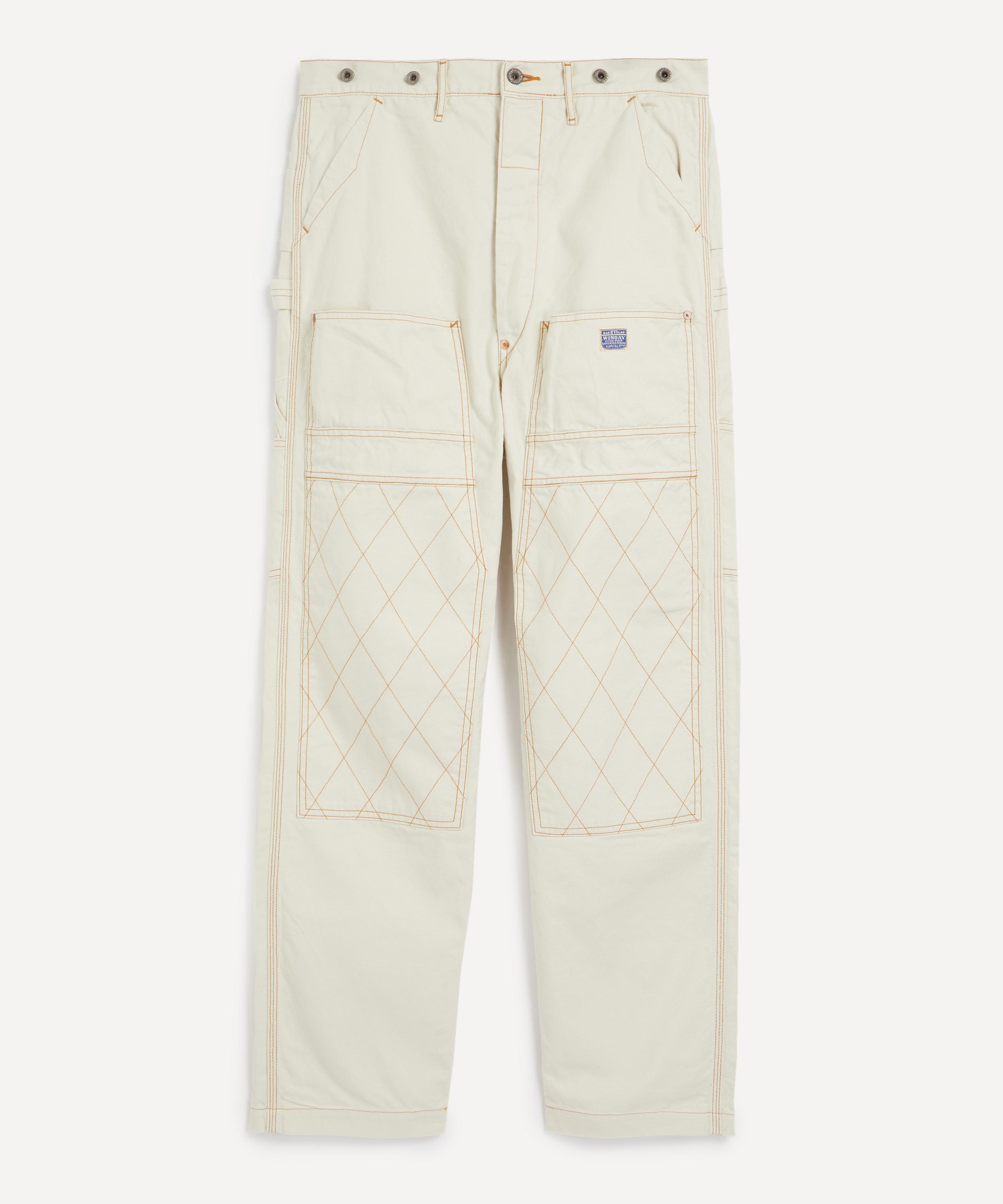 Shop Kapital Mens Light Canvas Lumber Trousers