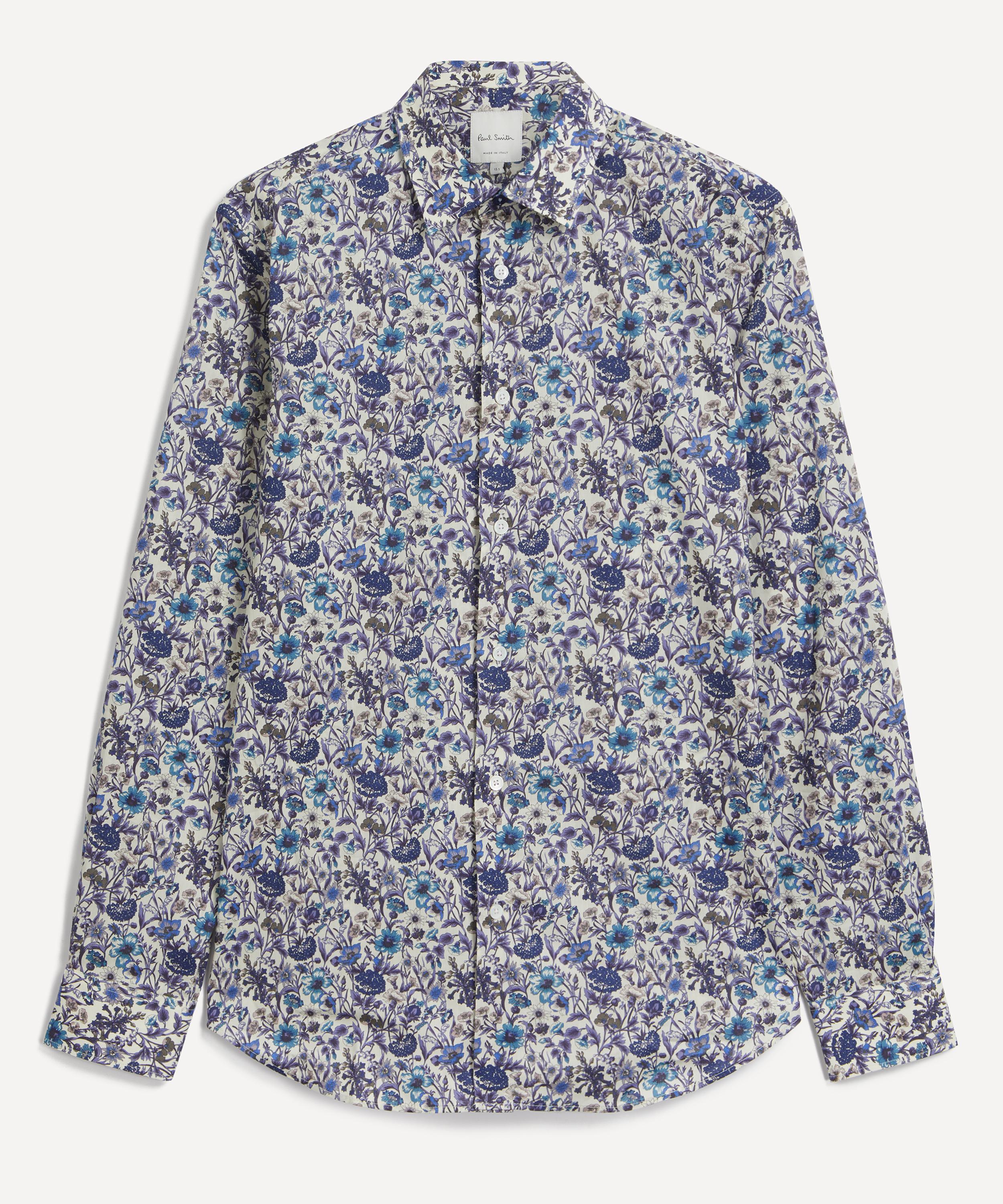 PAUL SMITH PAUL SMITH MENS TAILORED-FIT LIBERTY FLORAL SHIRT 