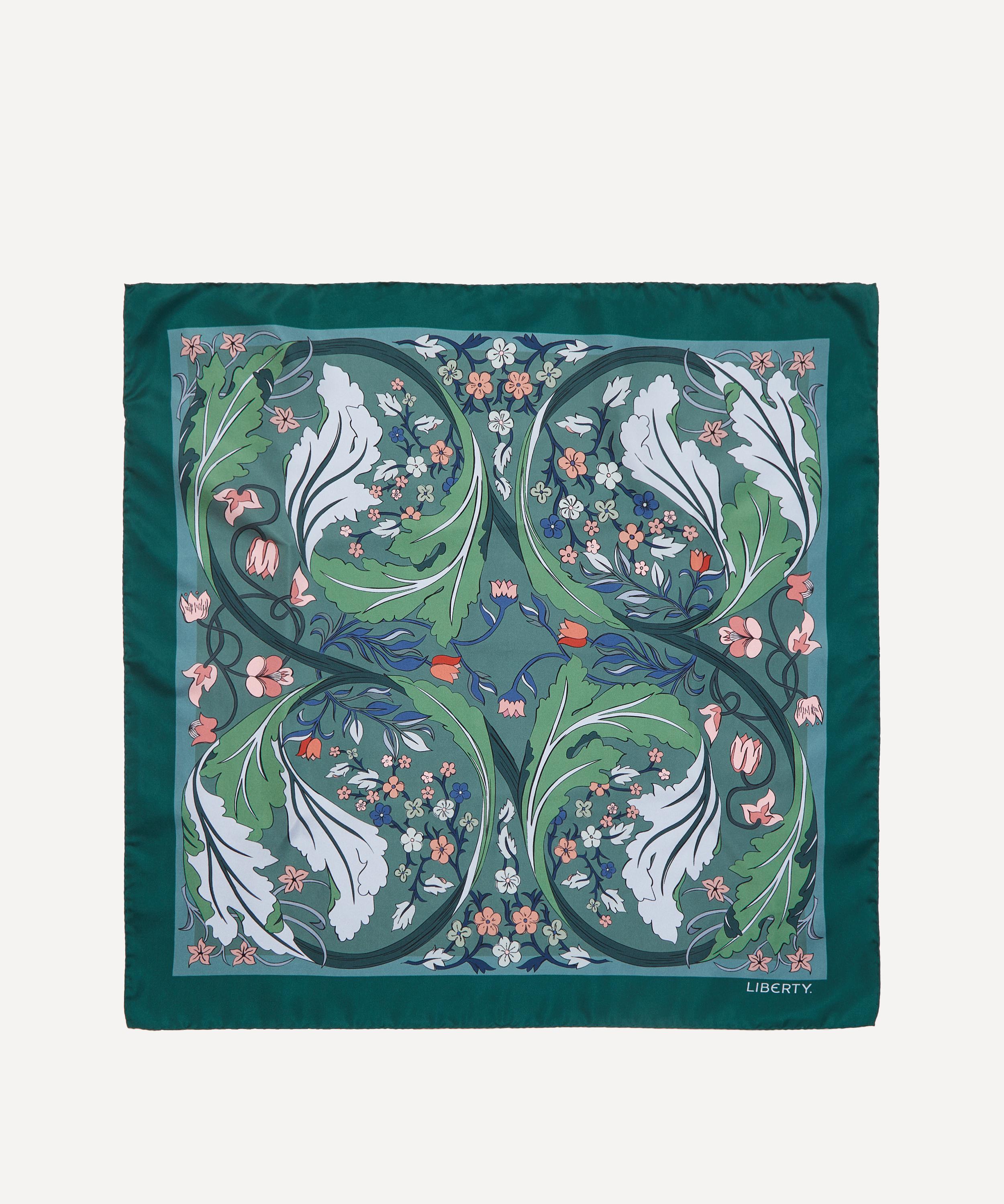 May's Garden 70x70 Silk Scarf