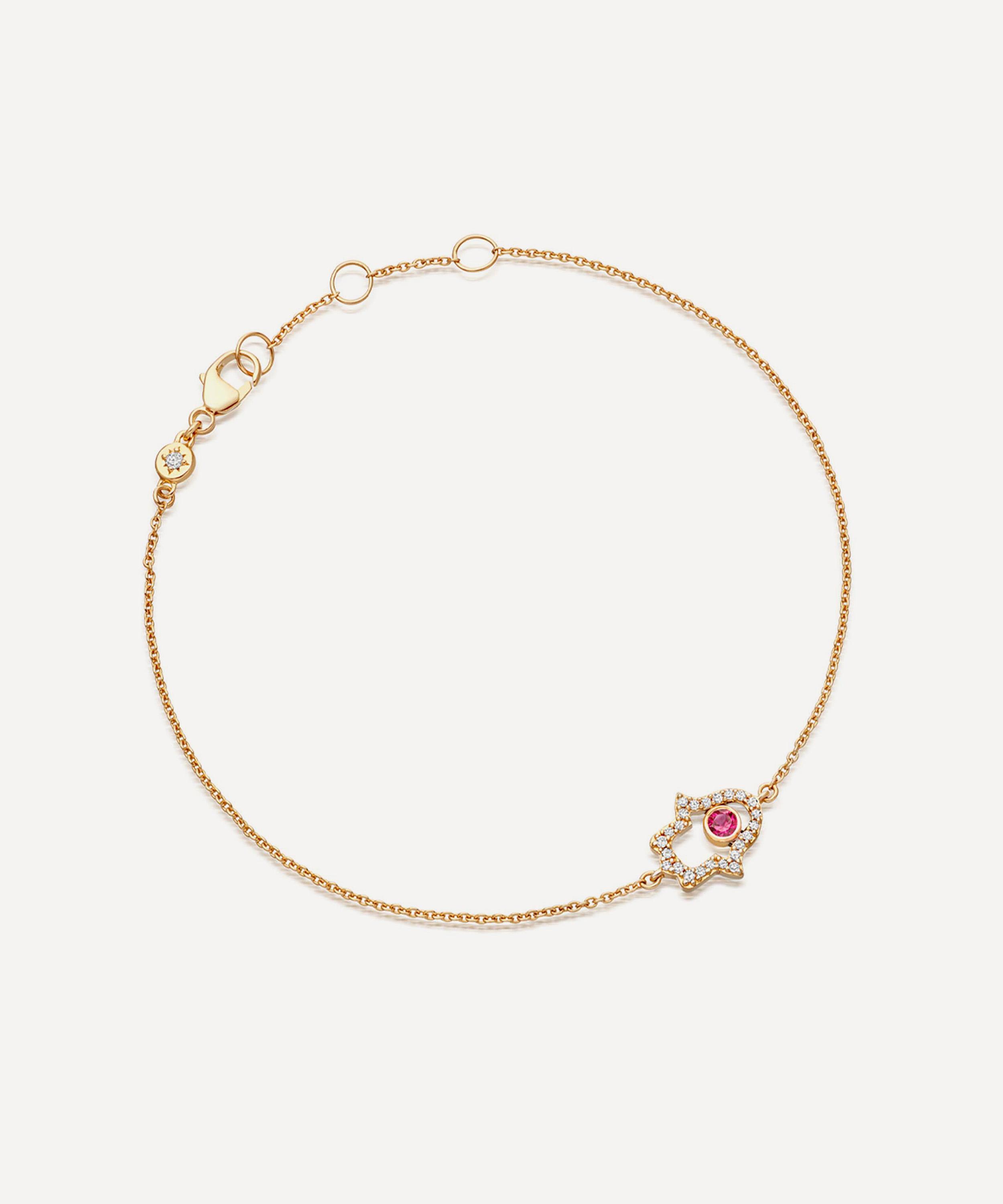 ASTLEY CLARKE ASTLEY CLARKE 14CT GOLD ICON AURA HAMSA BRACELET 