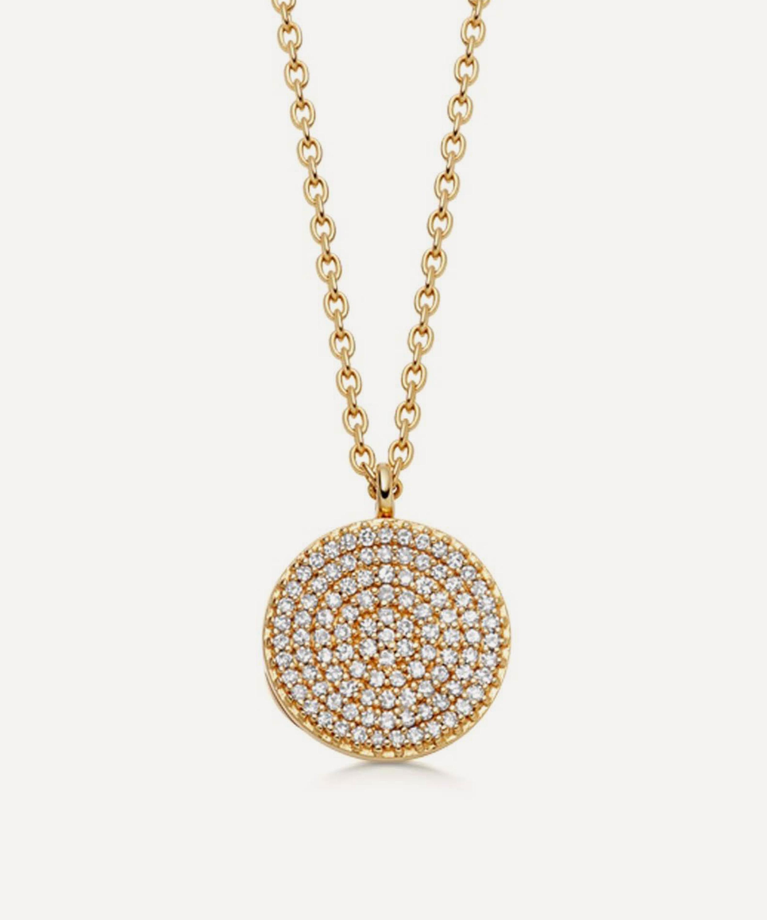 Astley Clarke 14ct Gold Icon Aura Locket Necklace