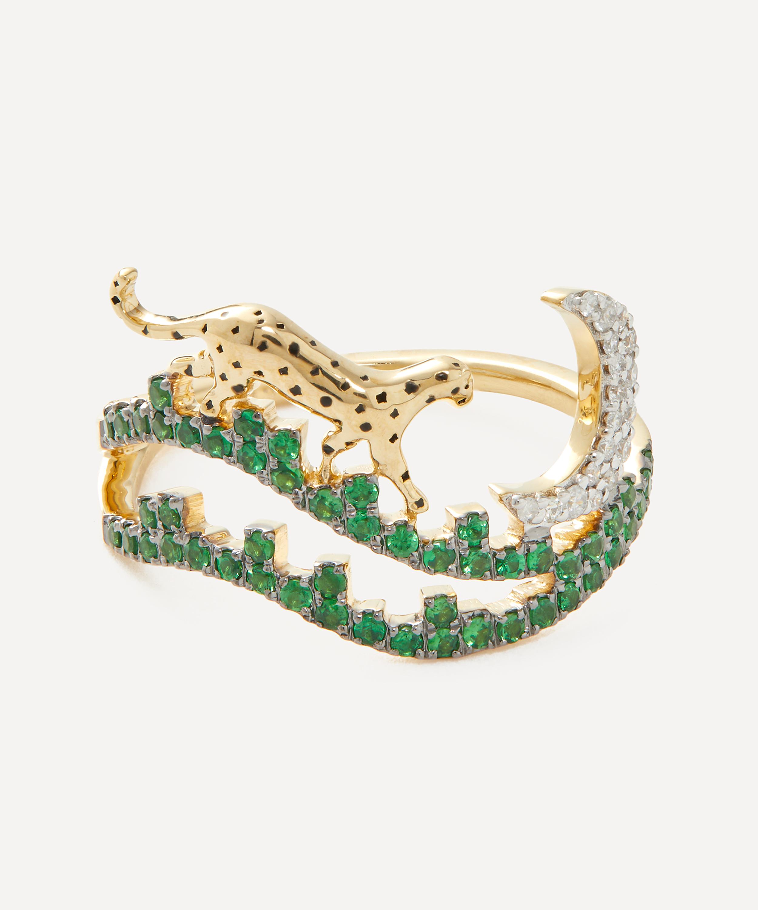 Yvonne Léon Yvonne Leon 9ct Gold Starry Dreams Tsavorite Ring