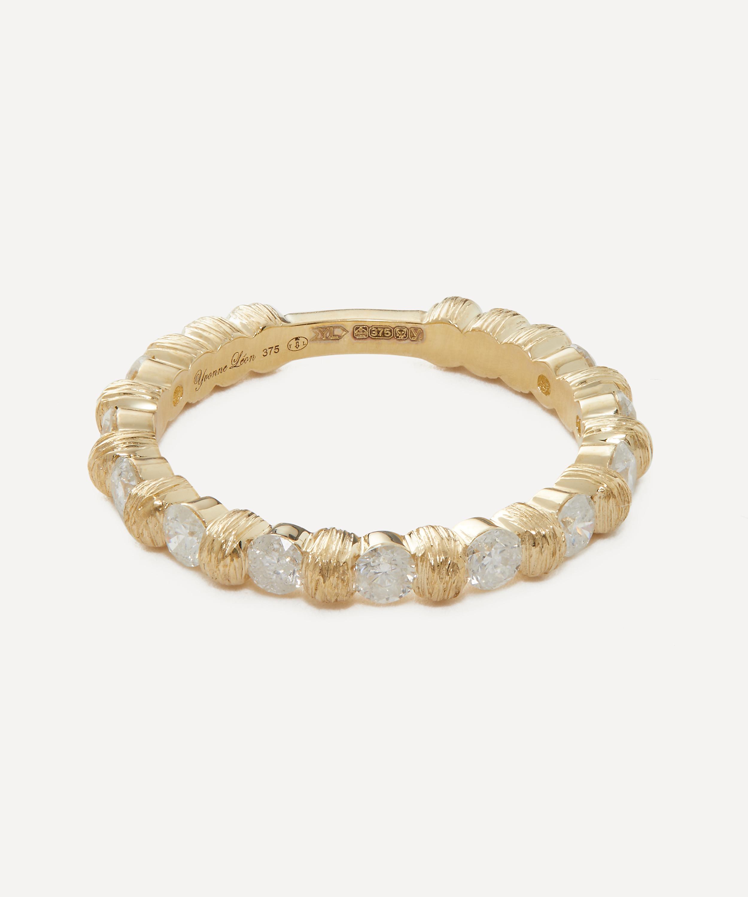 Yvonne Léon Yvonne Leon 9ct Gold Diamond Wafer Ring