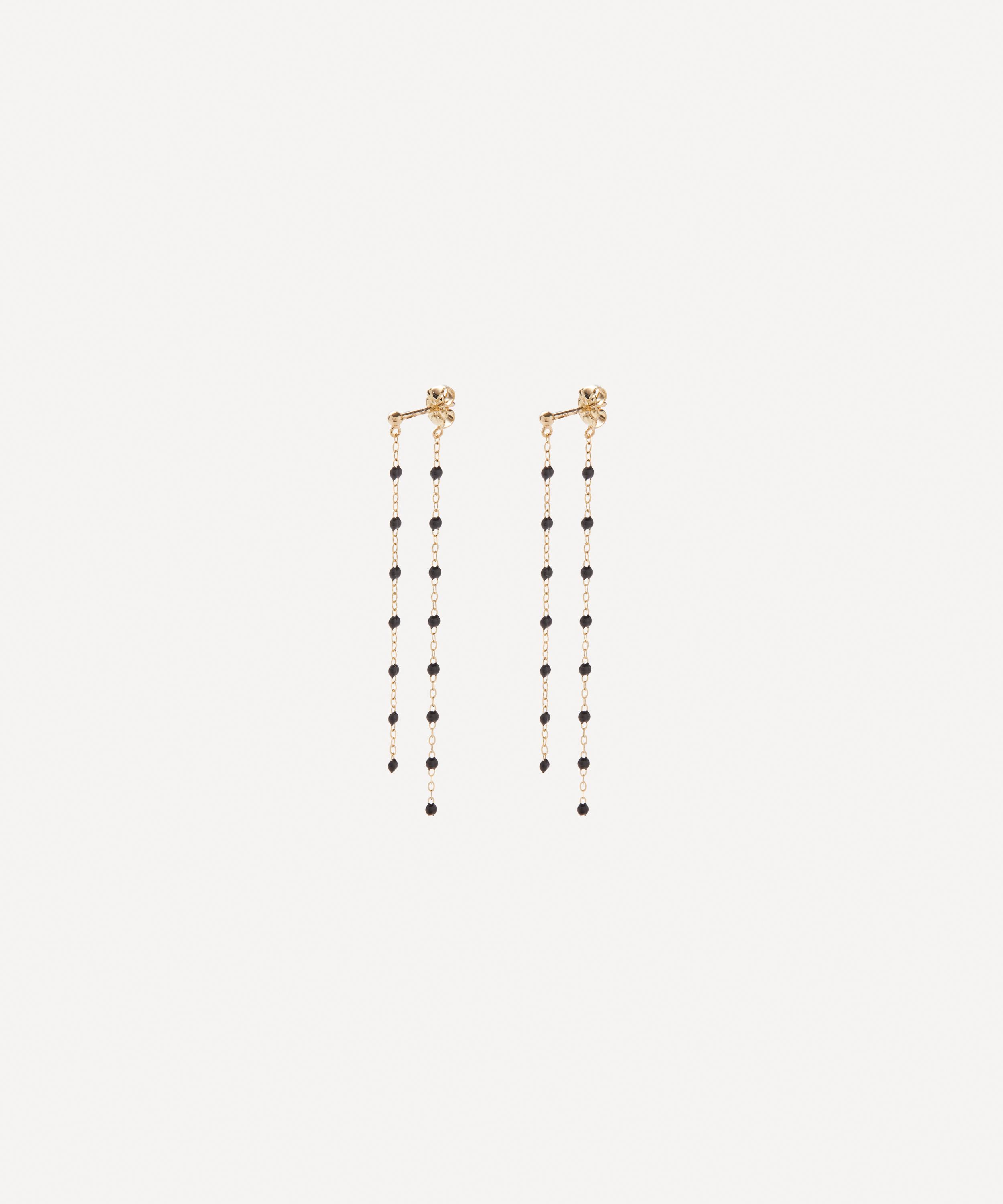 Gigi Clozeau 18ct Gold Classic Gigi Dangling Resin Drop Earrings