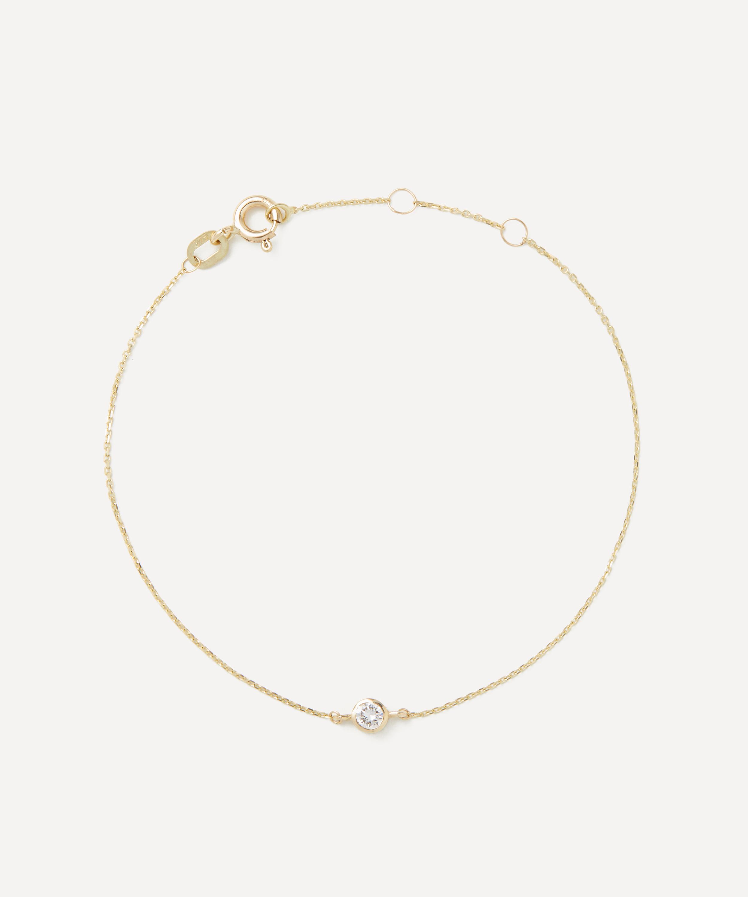 Shop Aurum + Grey 9ct Gold Forever 3mm Diamond Bracelet