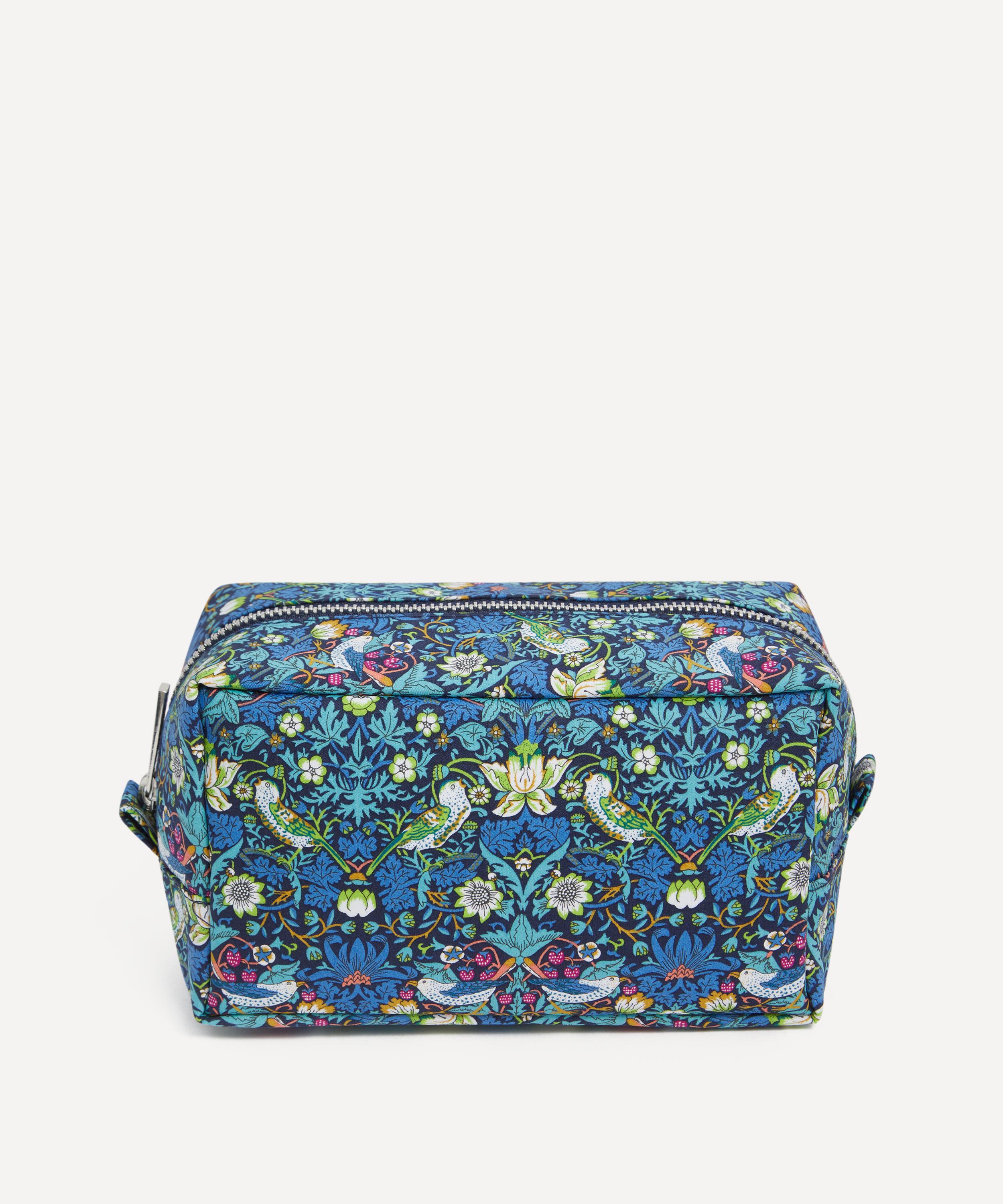 Liberty Small Strawberry Thief Wash Bag Blue/Multicolor Luxury