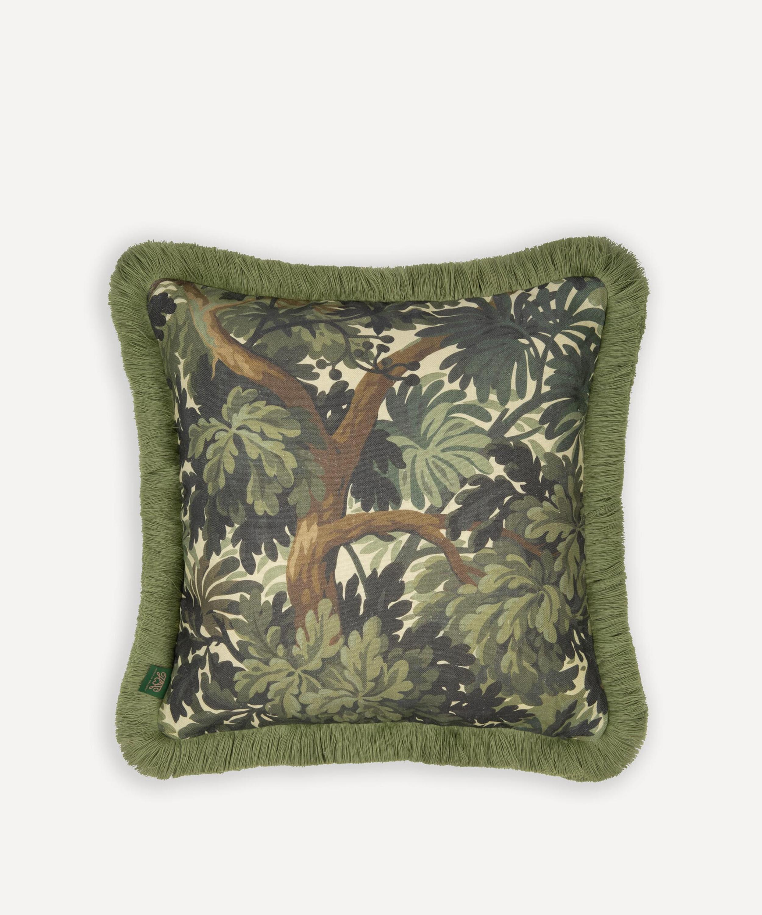 House Of Hackney Foris Medium Fringed Cushion