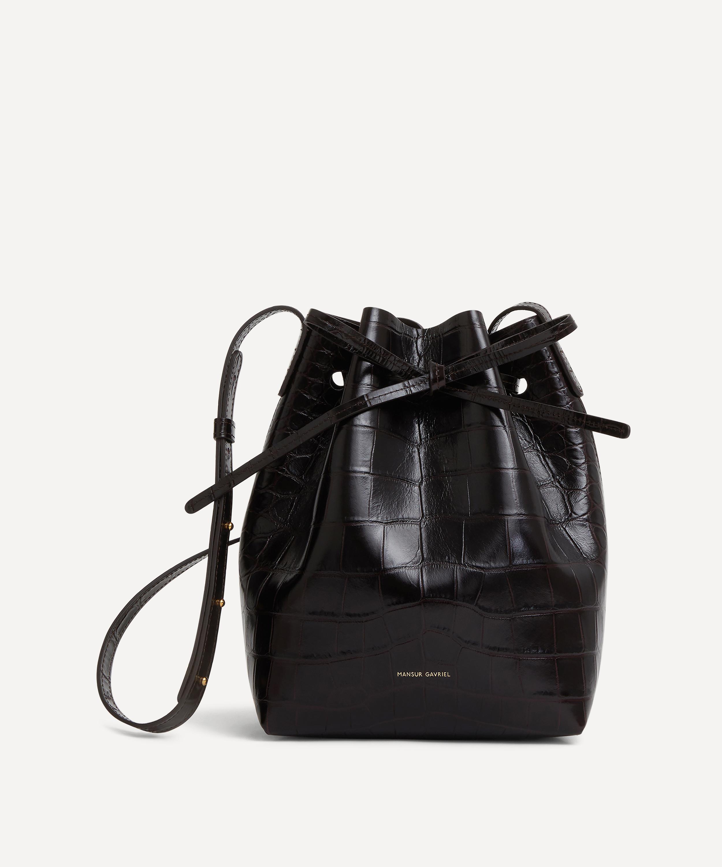 MANSUR GAVRIEL MANSUR GAVRIEL WOMEN'S MINI LEATHER BUCKET BAG 