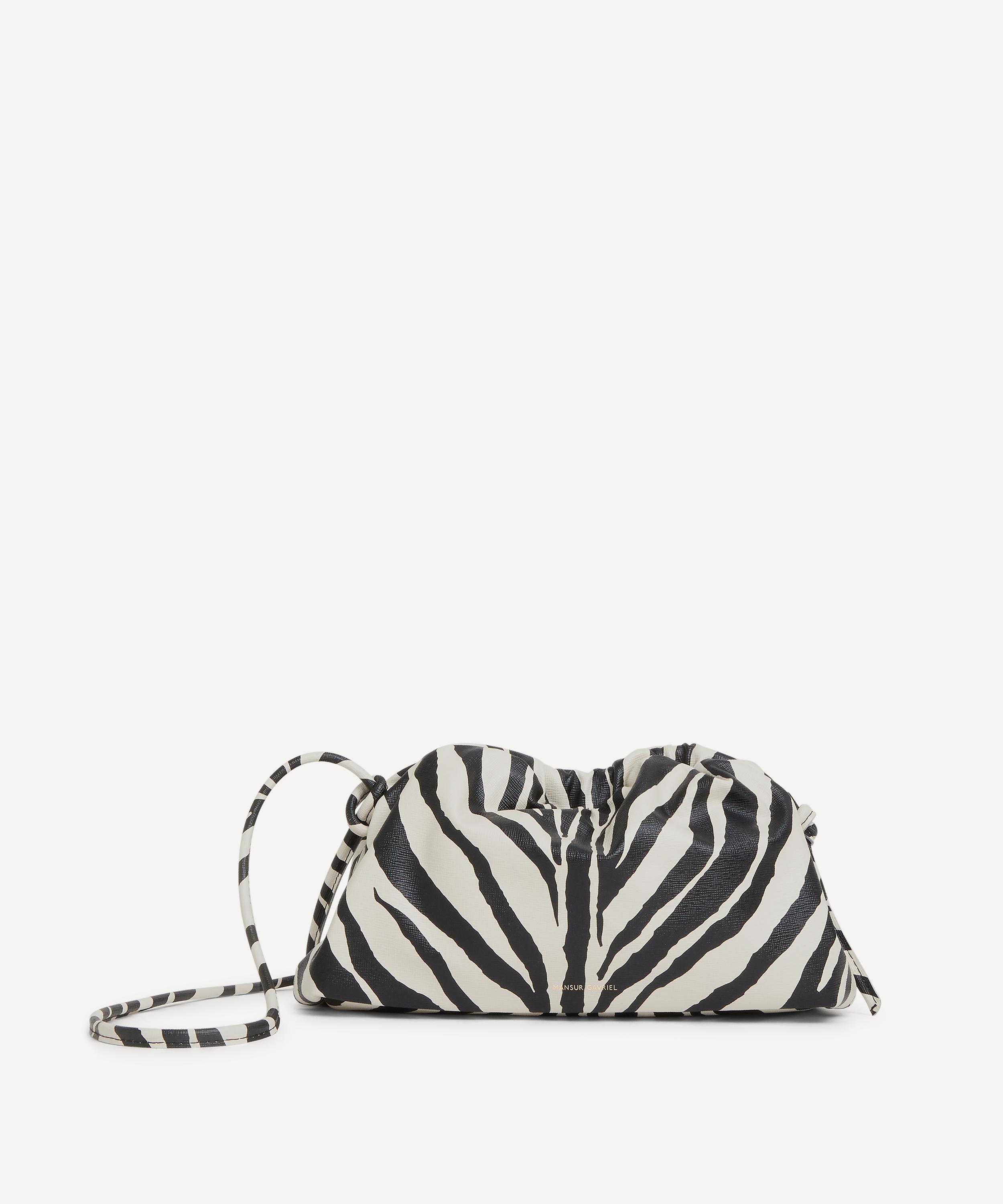 MANSUR GAVRIEL MANSUR GAVRIEL WOMEN'S MINI CLOUD ZEBRA PRINT LEATHER CLUTCH 