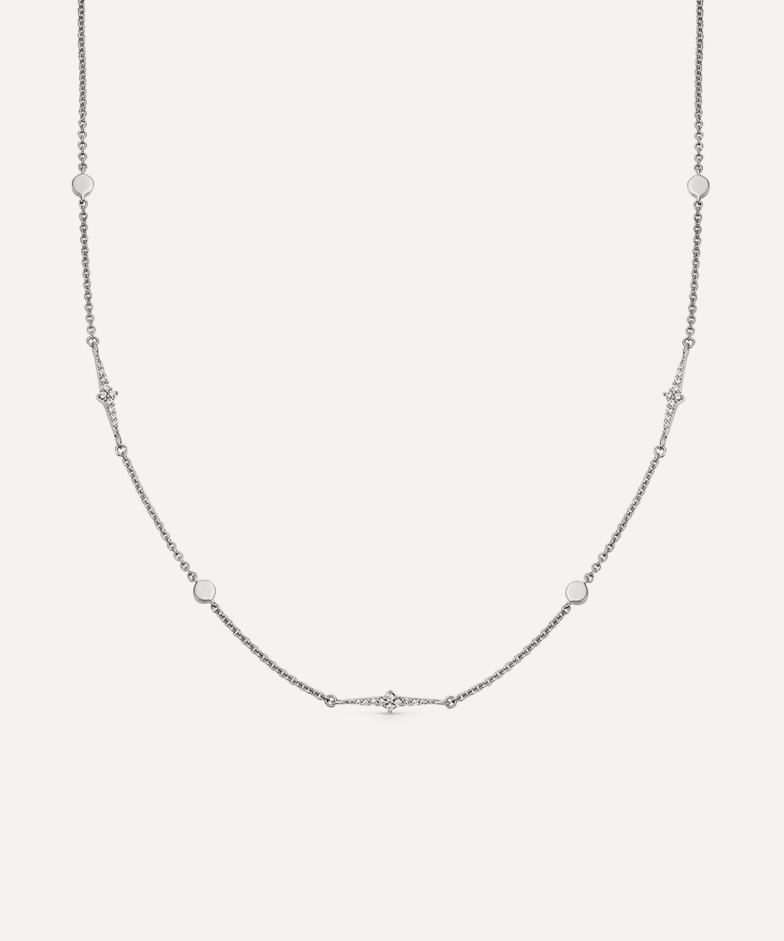 ASTLEY CLARKE ASTLEY CLARKE STERLING SILVER LUNA LIGHT STATION NECKLACE 