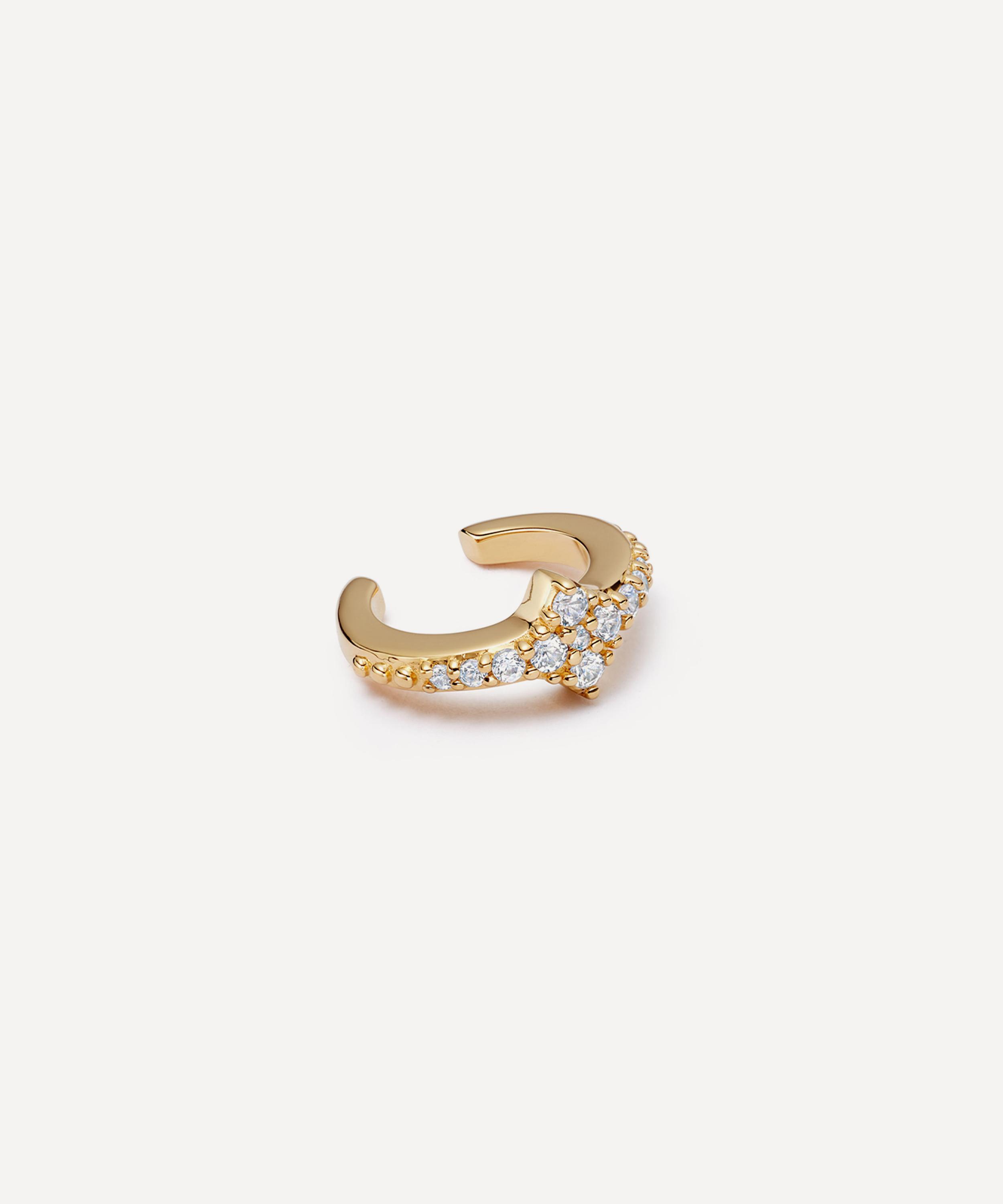 ASTLEY CLARKE ASTLEY CLARKE 18CT GOLD-PLATED SILVER LUNA LIGHT EAR CUFF 