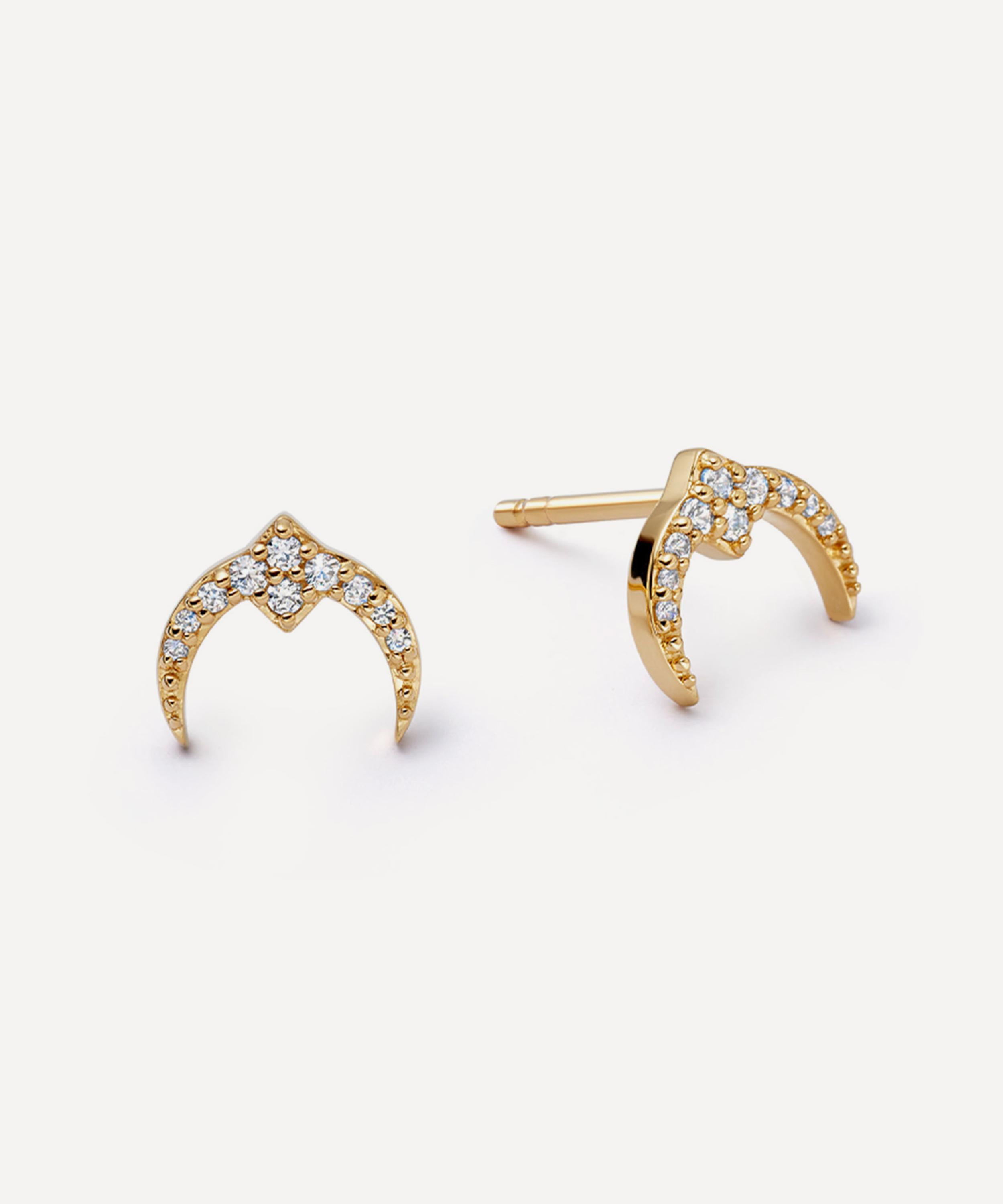 ASTLEY CLARKE ASTLEY CLARKE 18CT GOLD-PLATED VERMEIL SILVER LUNA LIGHT EAR CUFF 