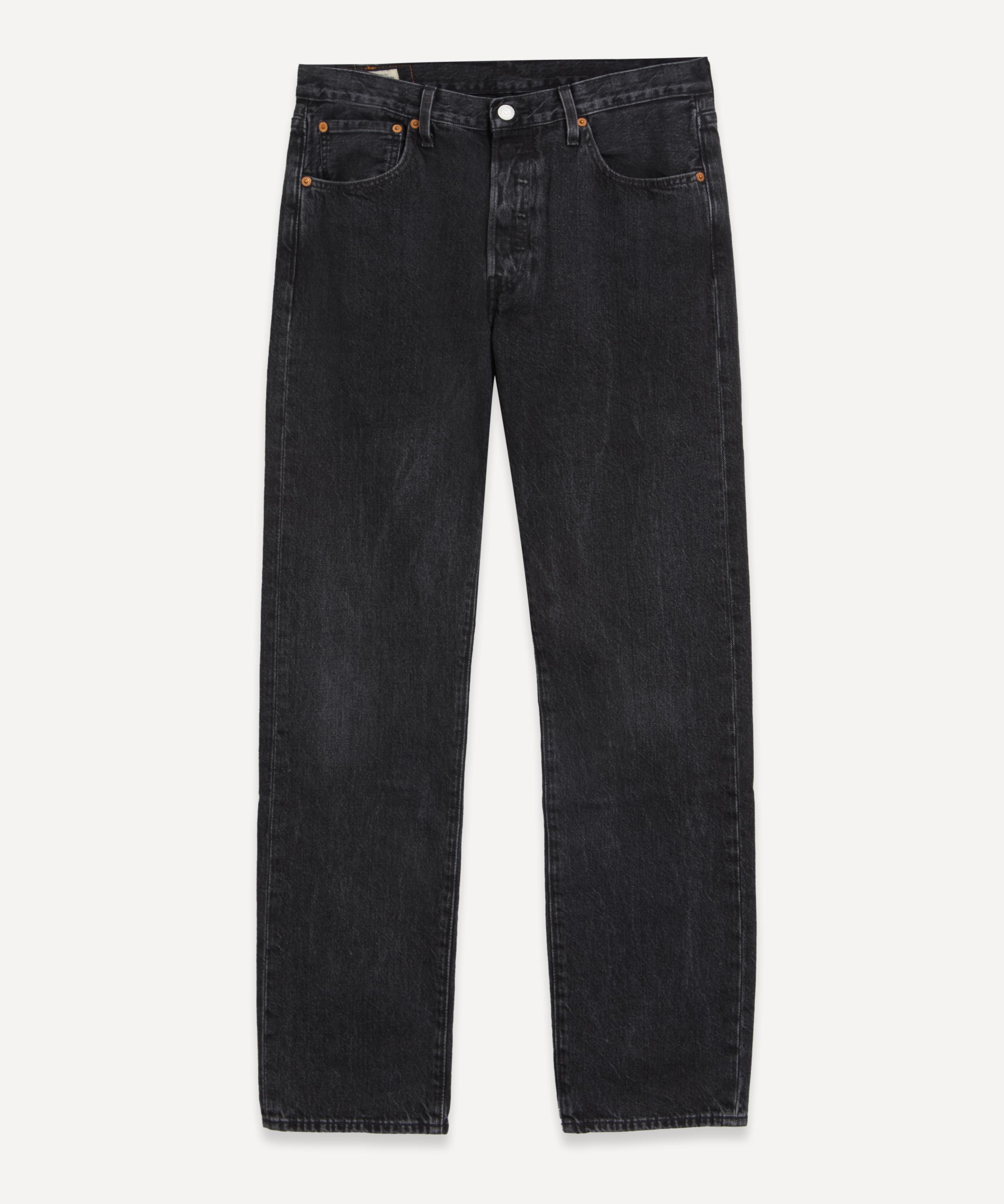 Levi's Made & Crafted Mens 501  Original Black Worn In Jeans