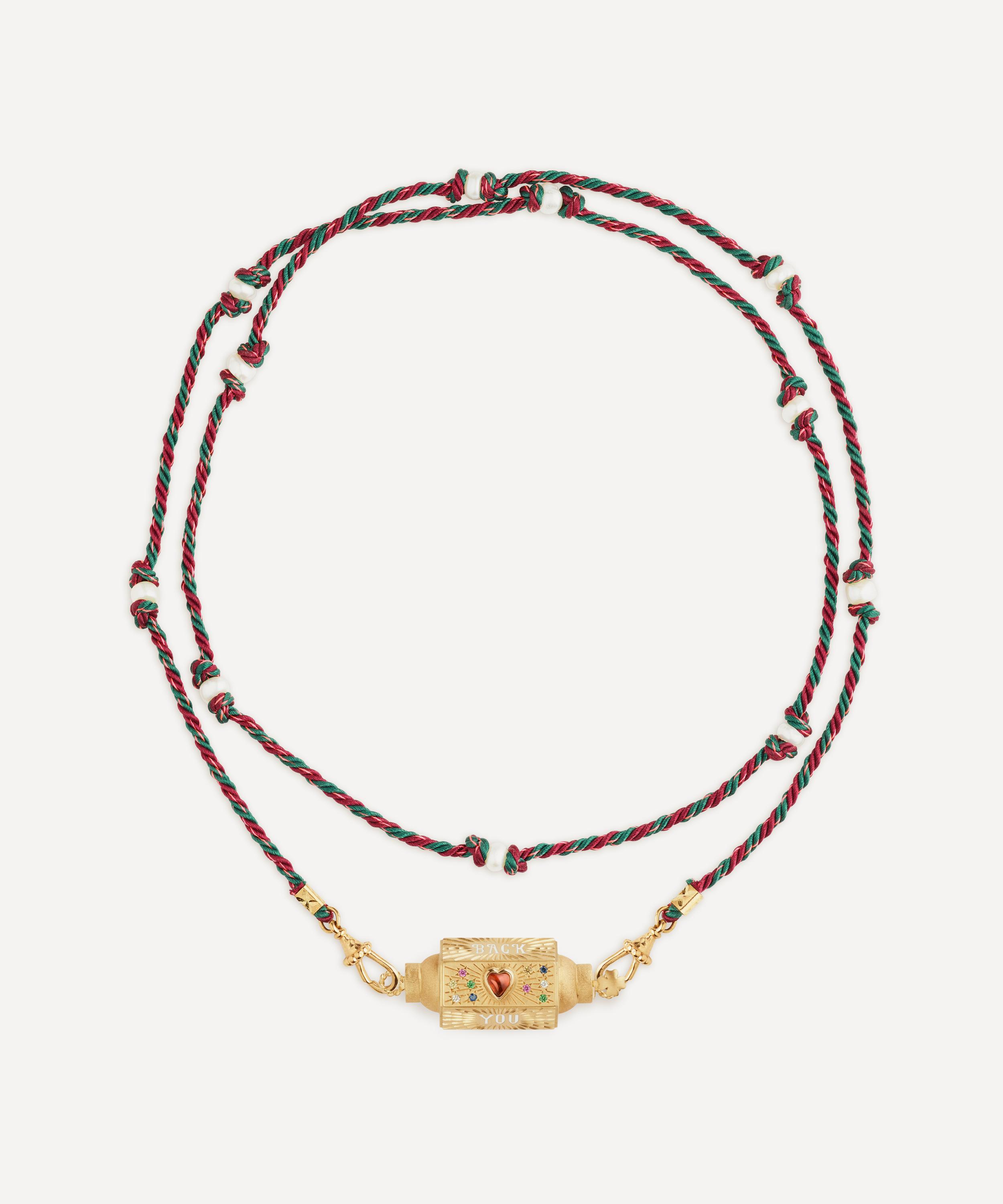 MARIE LICHTENBERG MARIE LICHTENBERG 14CT GOLD LOVE YOU LOCKET NECKLACE 