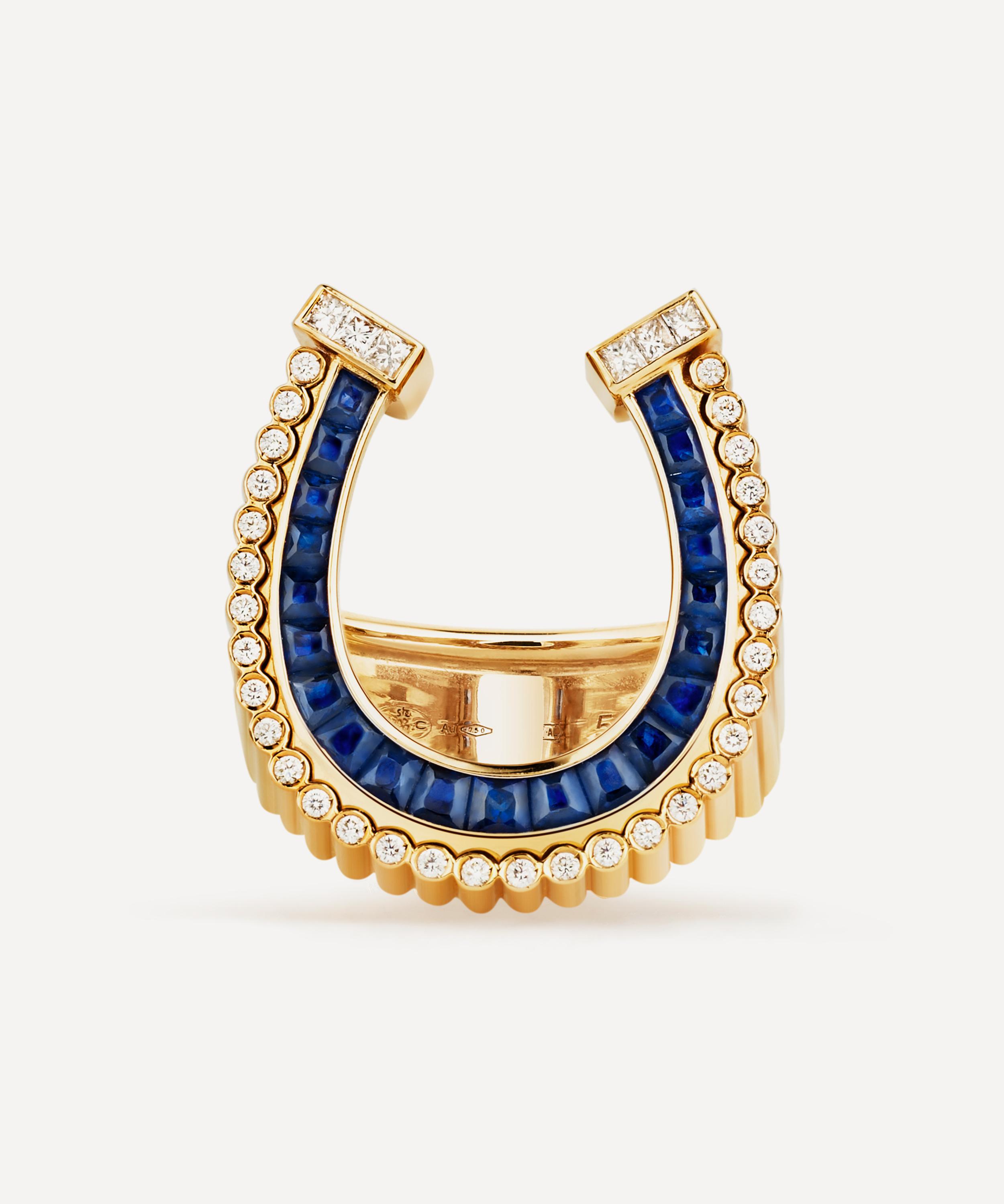 MARIE LICHTENBERG MARIE LICHTENBERG 18CT GOLD HORSESHOE RING 